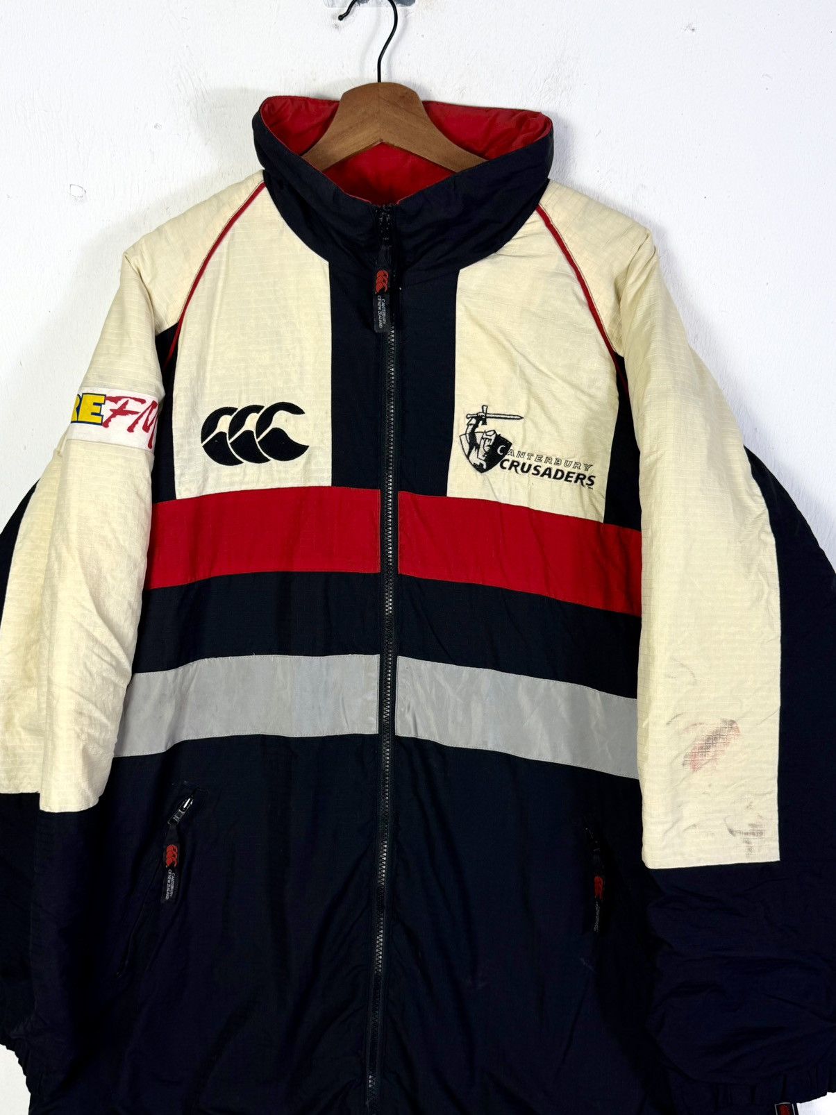 Canterbury of New Zealand Vintage Canterbury Crusader Colour Of Block Jacket Size US XXL / EU 58 / 5 - 5 Thumbnail