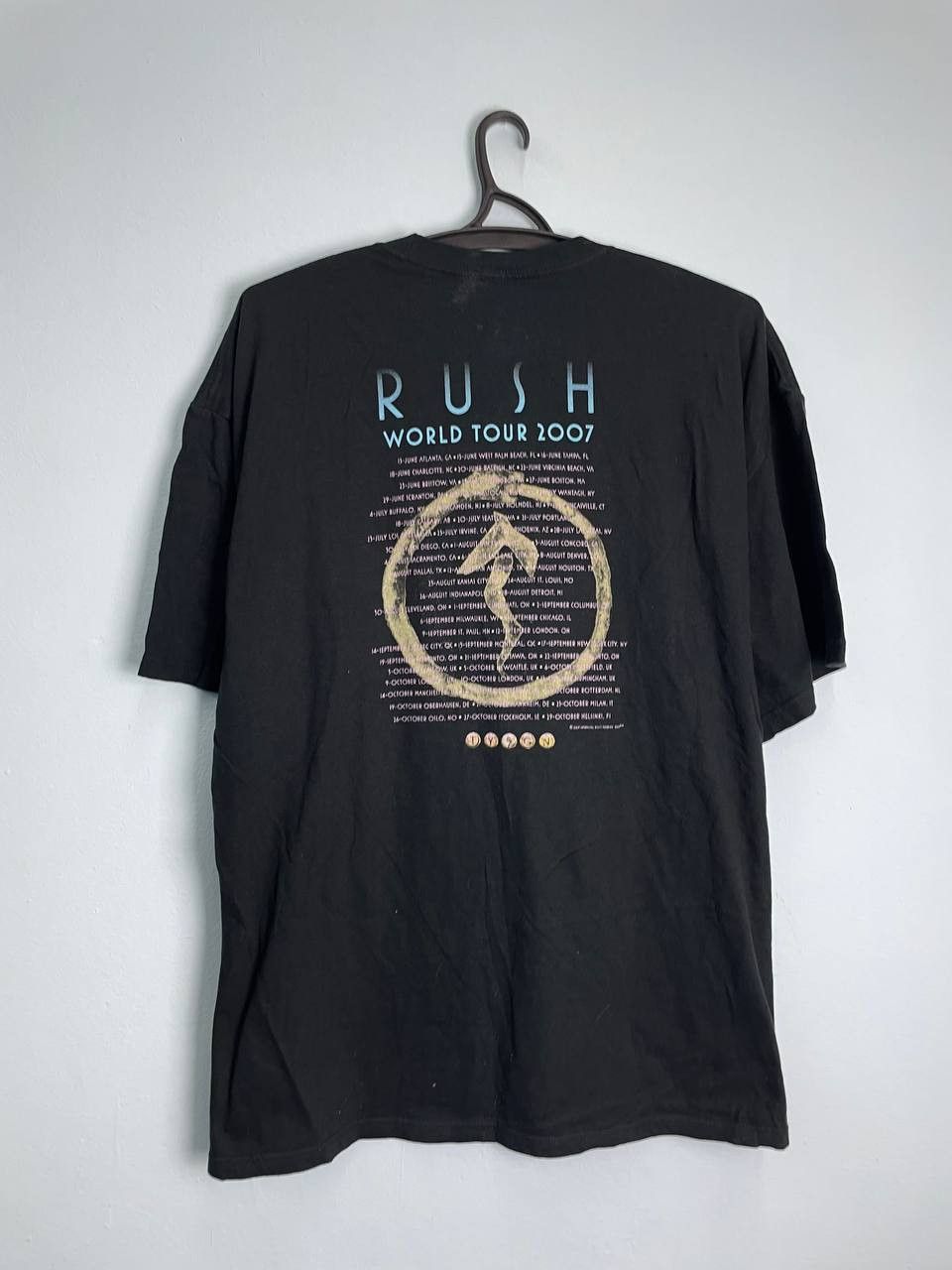 Band Tees × Vintage Rush Band Snake & Arrows World Tour 2007 Brahma God Logo Tee Size US XL / EU 56 / 4 - 2 Thumbnail