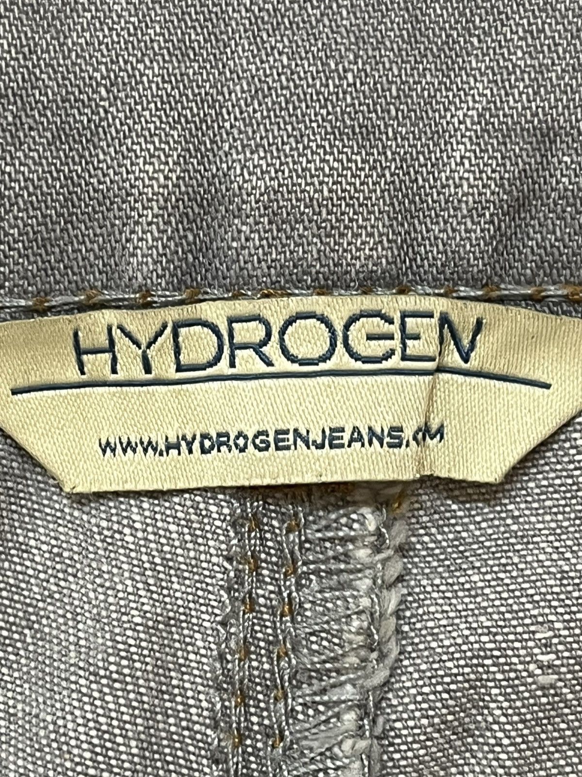 HYDROGEN Vintage Hydrogen Italy Skulls Embroidery Distressed Denim Size US 30 / EU 46 - 10 Thumbnail