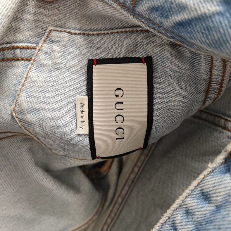Gucci Gucci Tiger Head Denim Jacket Size S / US 4 / IT 40 - 3 Thumbnail