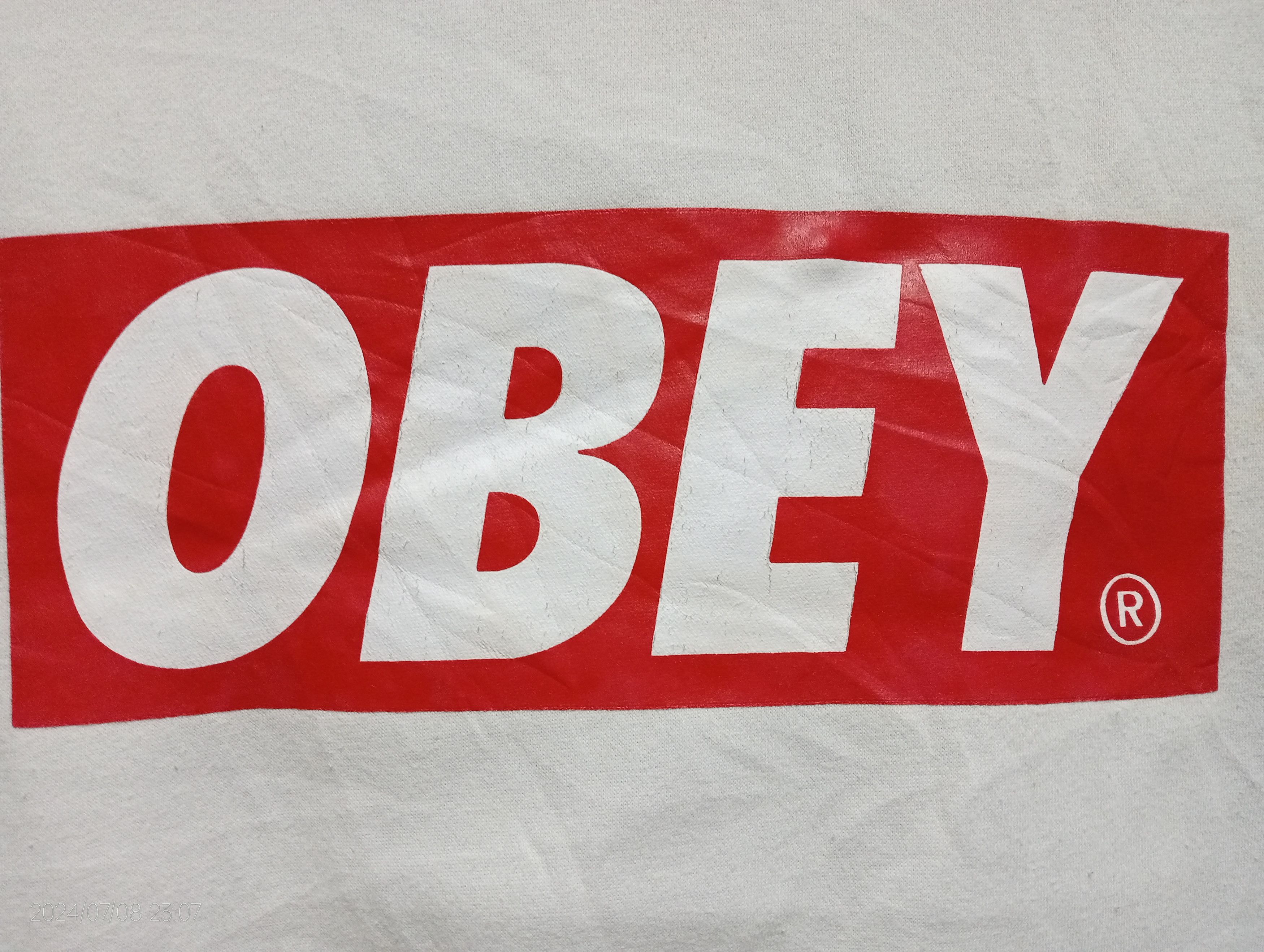 Obey Vintage Obey Box Logo Pullover Hoodie Size US XL / EU 56 / 4 - 9 Thumbnail