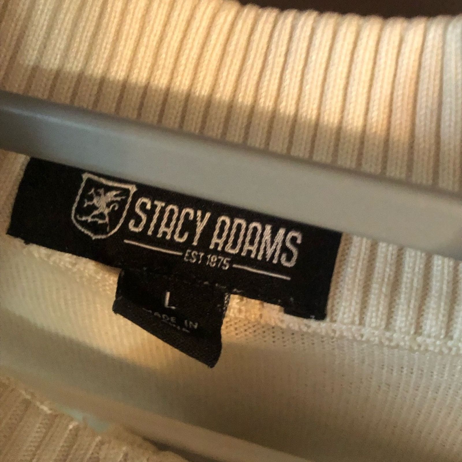Stacy Adams Men’s light sweater. Zip collar. Stacy adams size large. Size US L / EU 52-54 / 3 - 5 Thumbnail