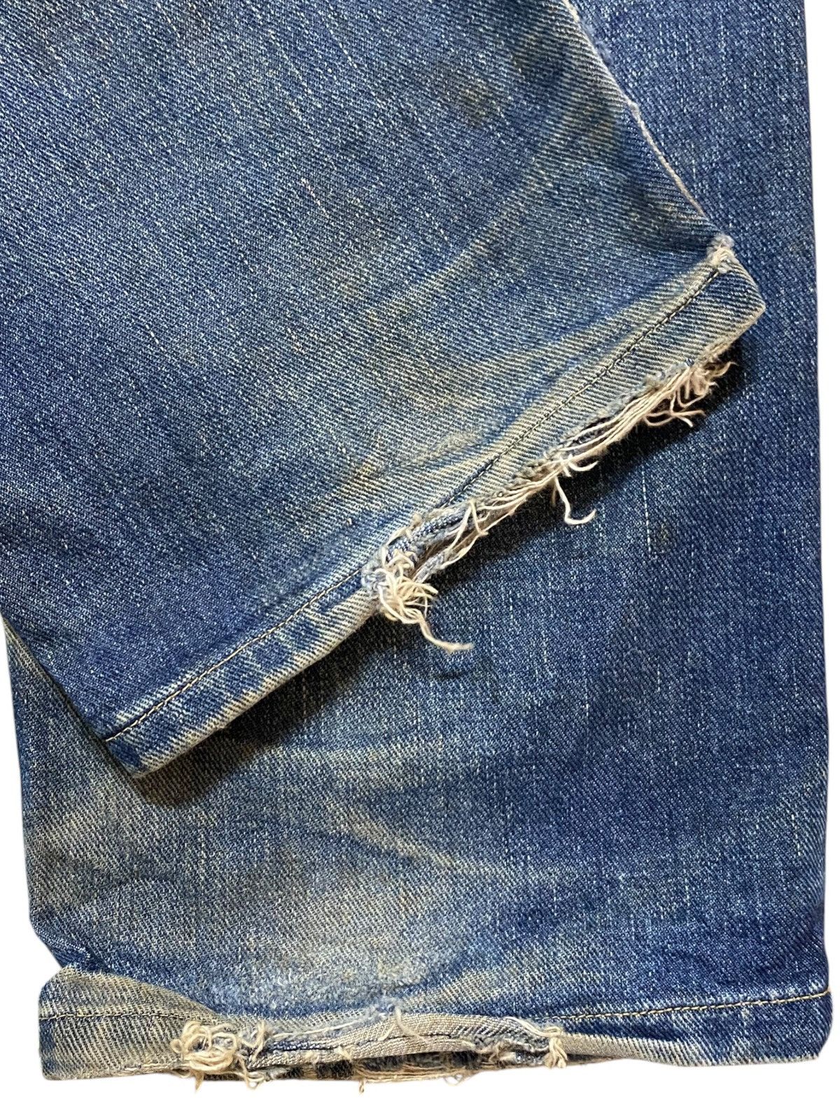 Lee Vintage Lee Riders Mud Wash Distressed Loose Jeans Size US 30 / EU 46 - 9 Thumbnail
