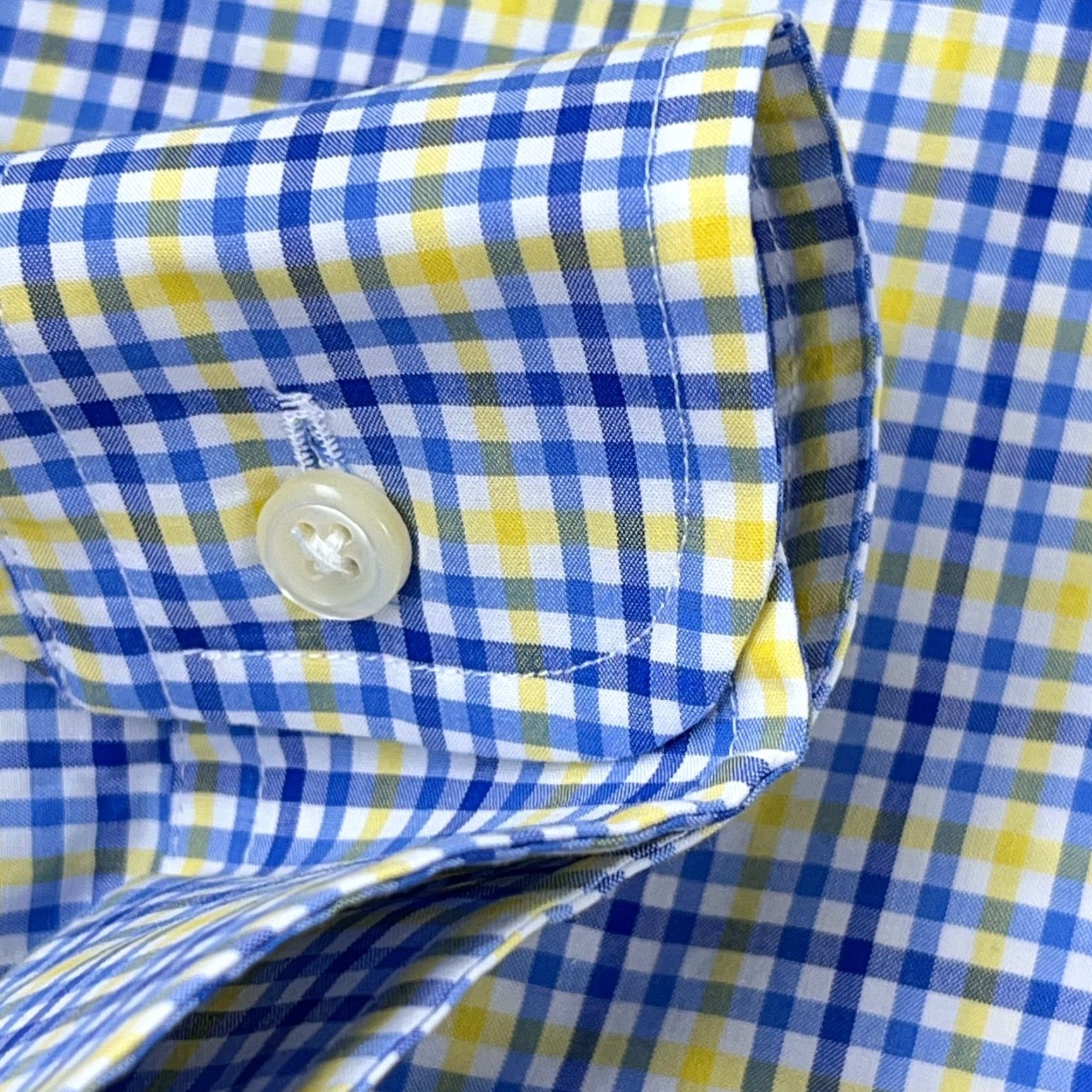 Ralph Lauren Ralph Lauren Button-Up Shirt Men 2XL Blue Yellow Plaid Stretch Cotton Long Sleeve Classic Size US XXL / EU 58 / 5 - 5 Thumbnail