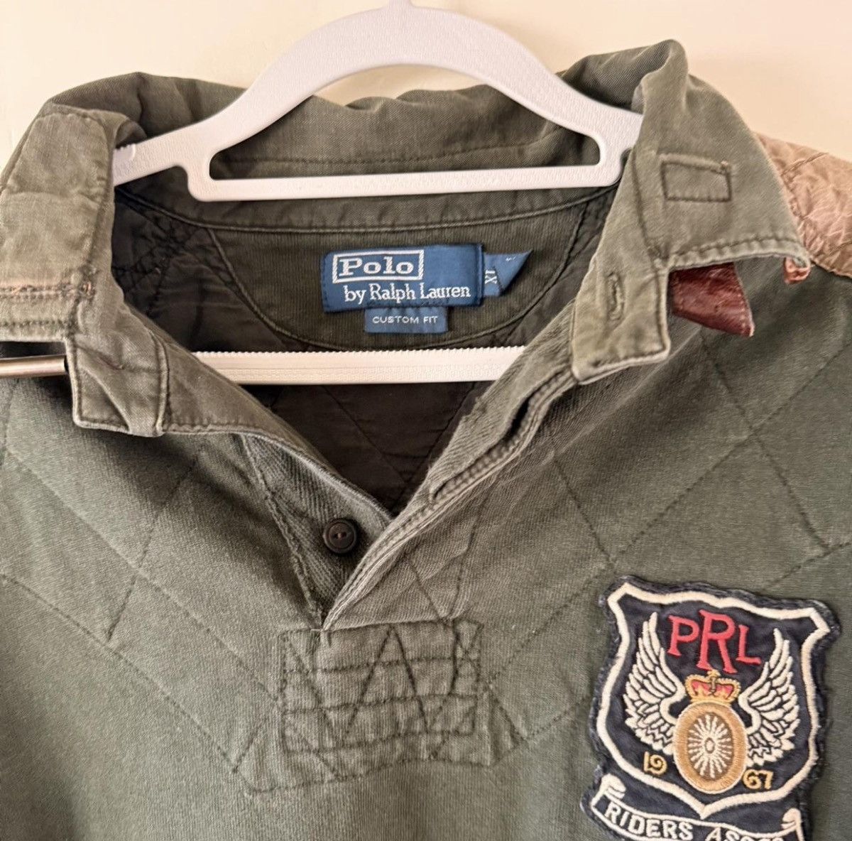 Polo Ralph Lauren Vintage Rare Polo Ralph Lauren Long Sleeve Polo With Patches Size US XL / EU 56 / 4 - 3 Thumbnail
