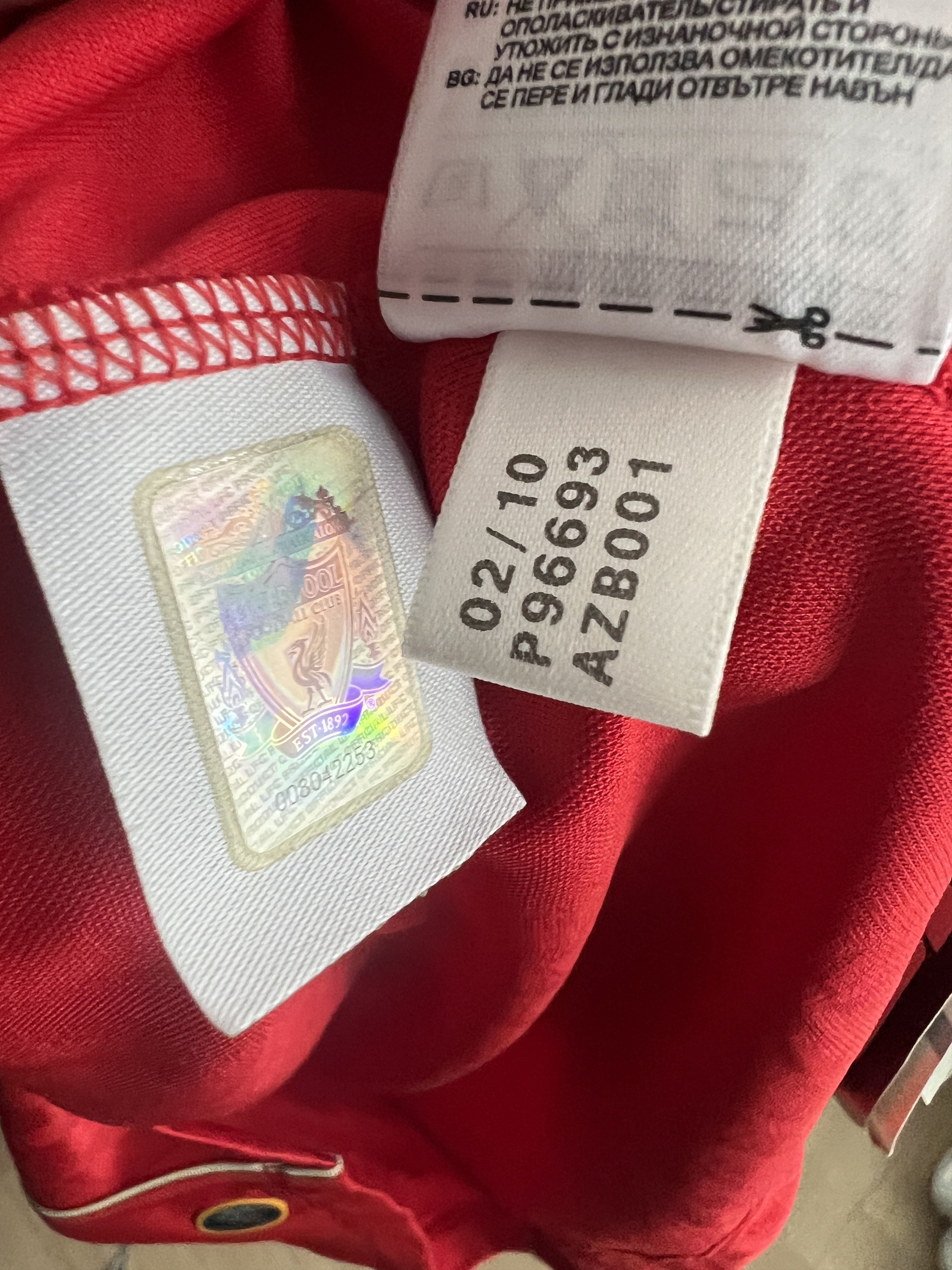 Adidas Soccer Jesey Adidas Fc Liverpool 2010 Maxi 17 Home Size US XXL / EU 58 / 5 - 9 Thumbnail