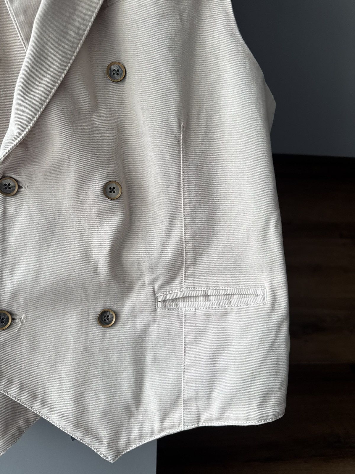 Eleventy Elegance Collared Solid Cotton Tailored Vest Size US L / EU 52-54 / 3 - 4 Thumbnail
