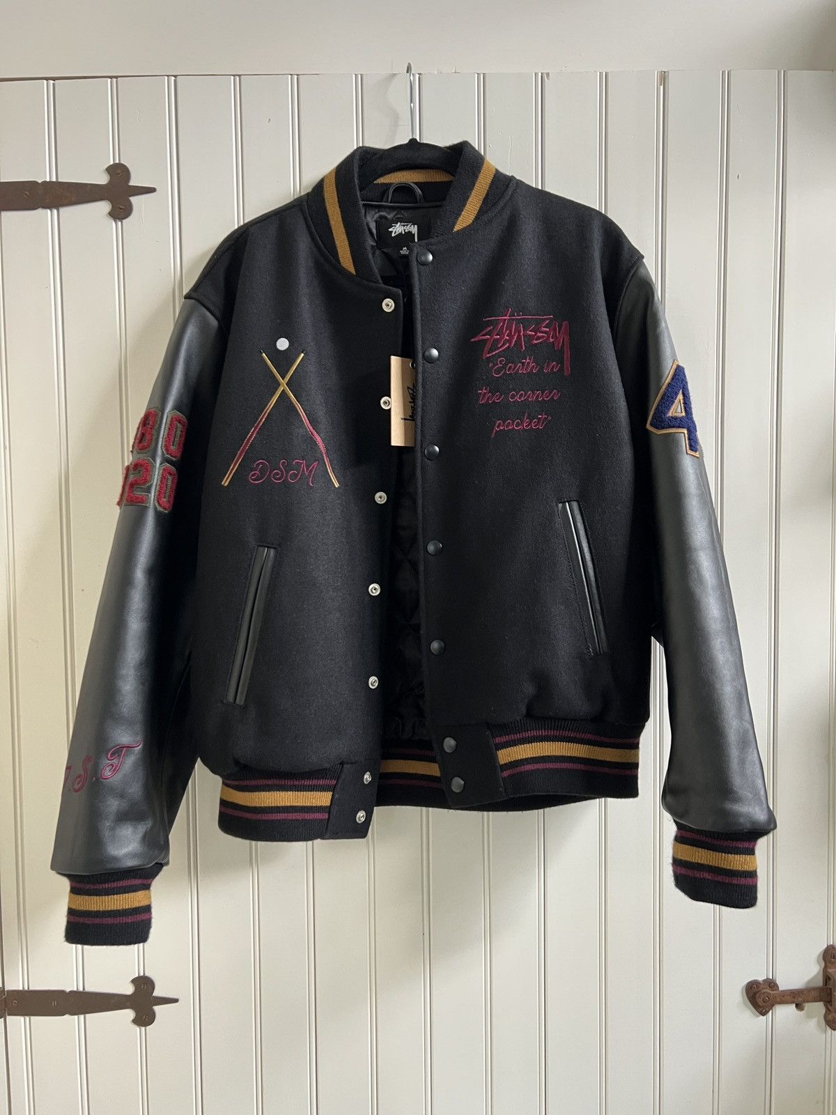 stussy 40th varsity jacket-