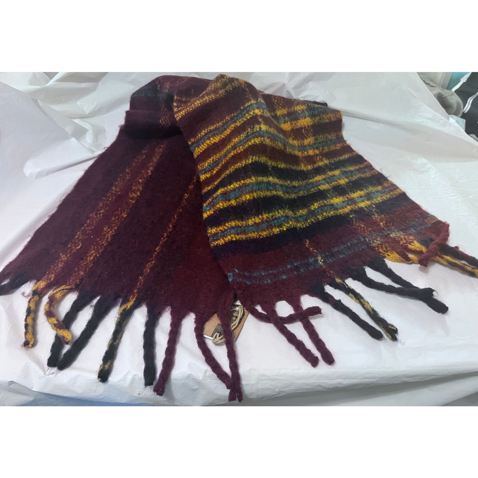 Timberland Timberland Wool Blend Scarf - Multicolor - Unisex Size ONE SIZE - 3 Thumbnail