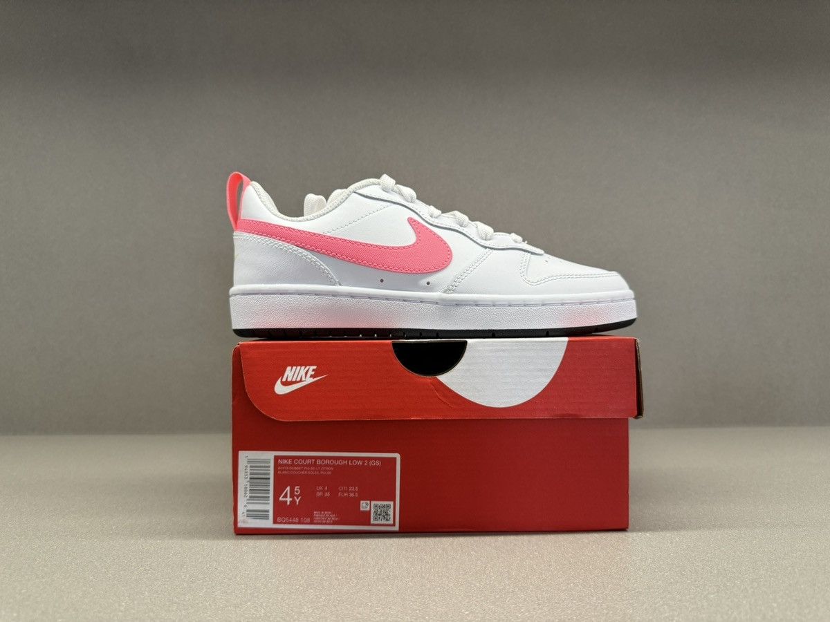 Nike Nike Court Borough Low 2 White Light Citron GS Size US 5.5 / IT 35.5 - 4 Thumbnail