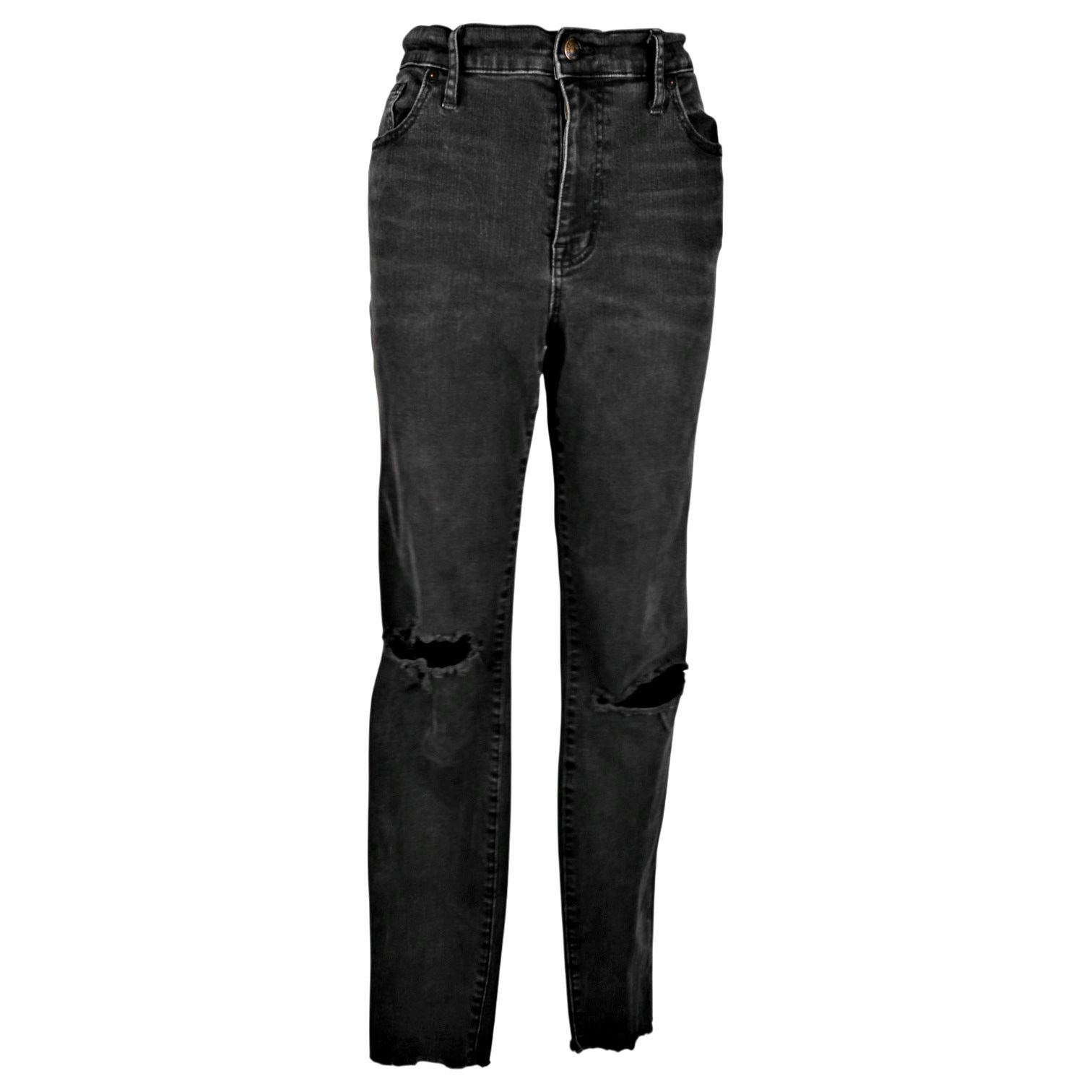 Madewell Madewell 9" High Riser Skinny Skinny Vintage Raw Hem Jeans Size 32" / US 10 / IT 46 - 2 Thumbnail