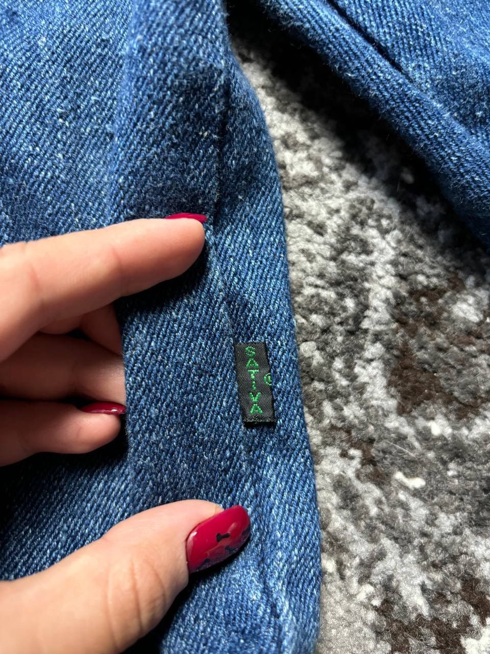 Japanese Brand × Vintage Vintage Y2K Sativa The Hemp Choice Denim Workwear Jacket Size US M / EU 48-50 / 2 - 2 Thumbnail