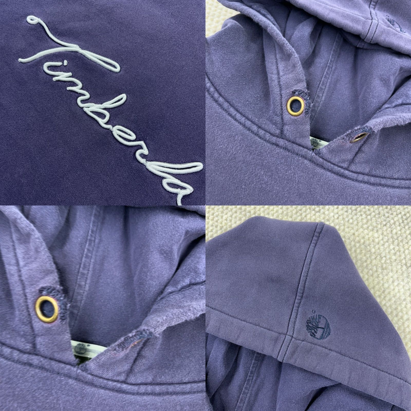 Timberland Vintage Timberland Hoodie Men 2XL Sweatshirt Blue Faded Grunge 90s Y2K Logo Pullover Size US XXL / EU 58 / 5 - 8 Thumbnail