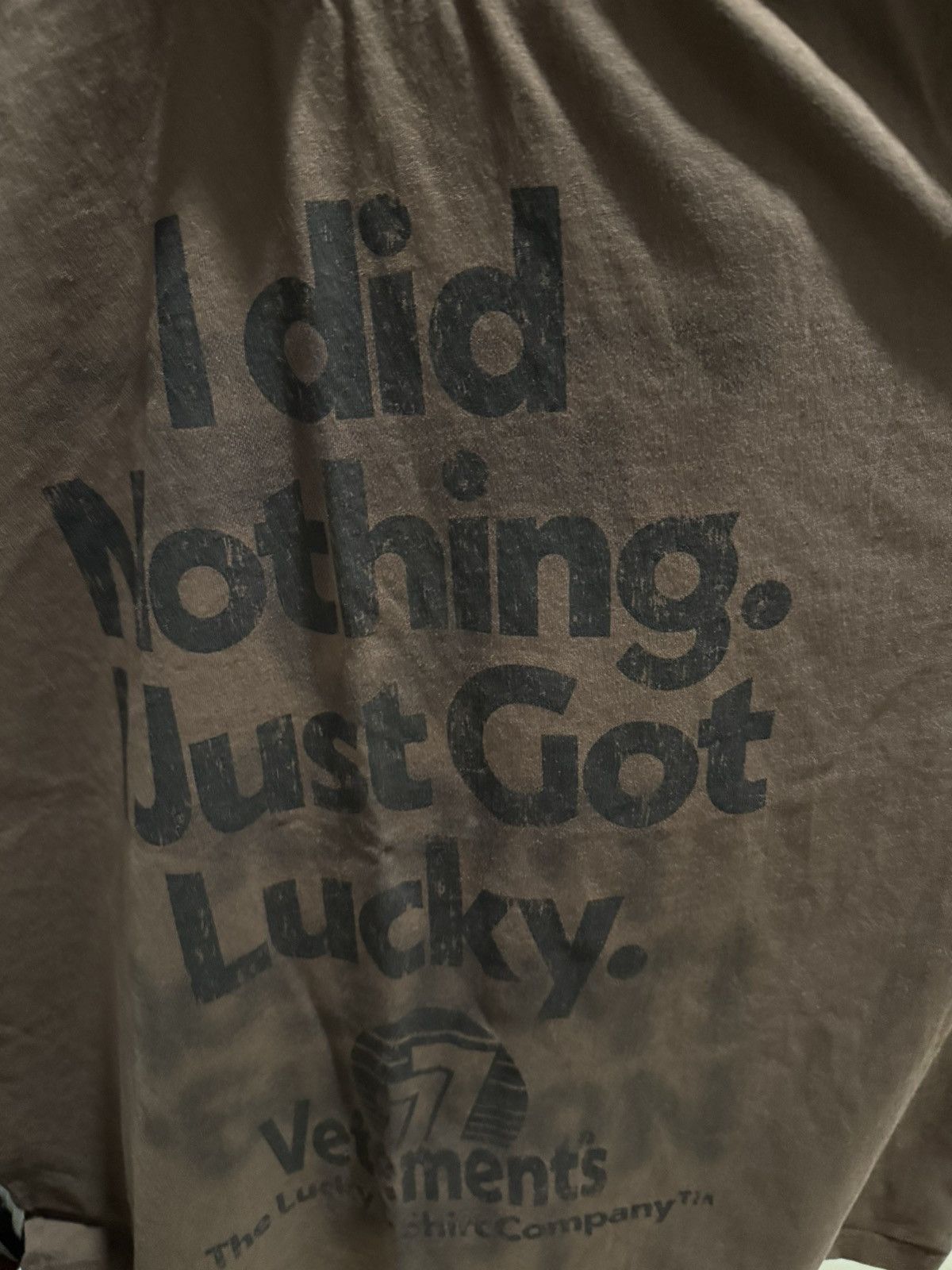 Travis Scott × Vetements VETEMENTS Travis Scott I got lucky t shirt Size US M / EU 48-50 / 2 - 9 Thumbnail