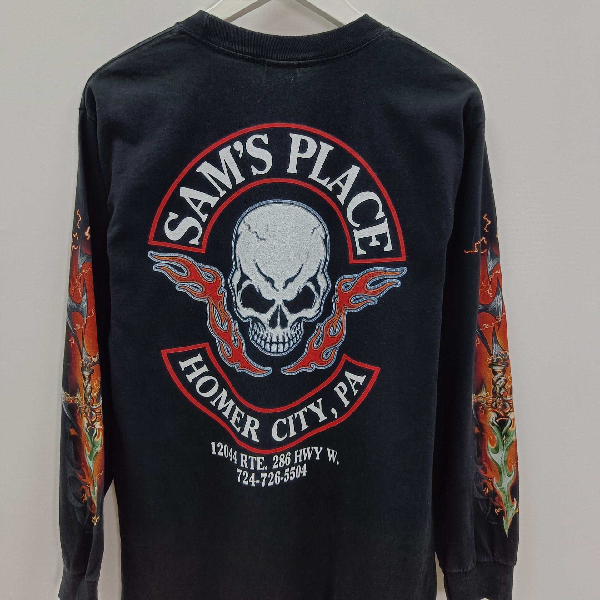 Band Tees × Vintage Vintage Dead Skull Rock Long Sleeve Shirt Size US M / EU 48-50 / 2 - 6 Thumbnail