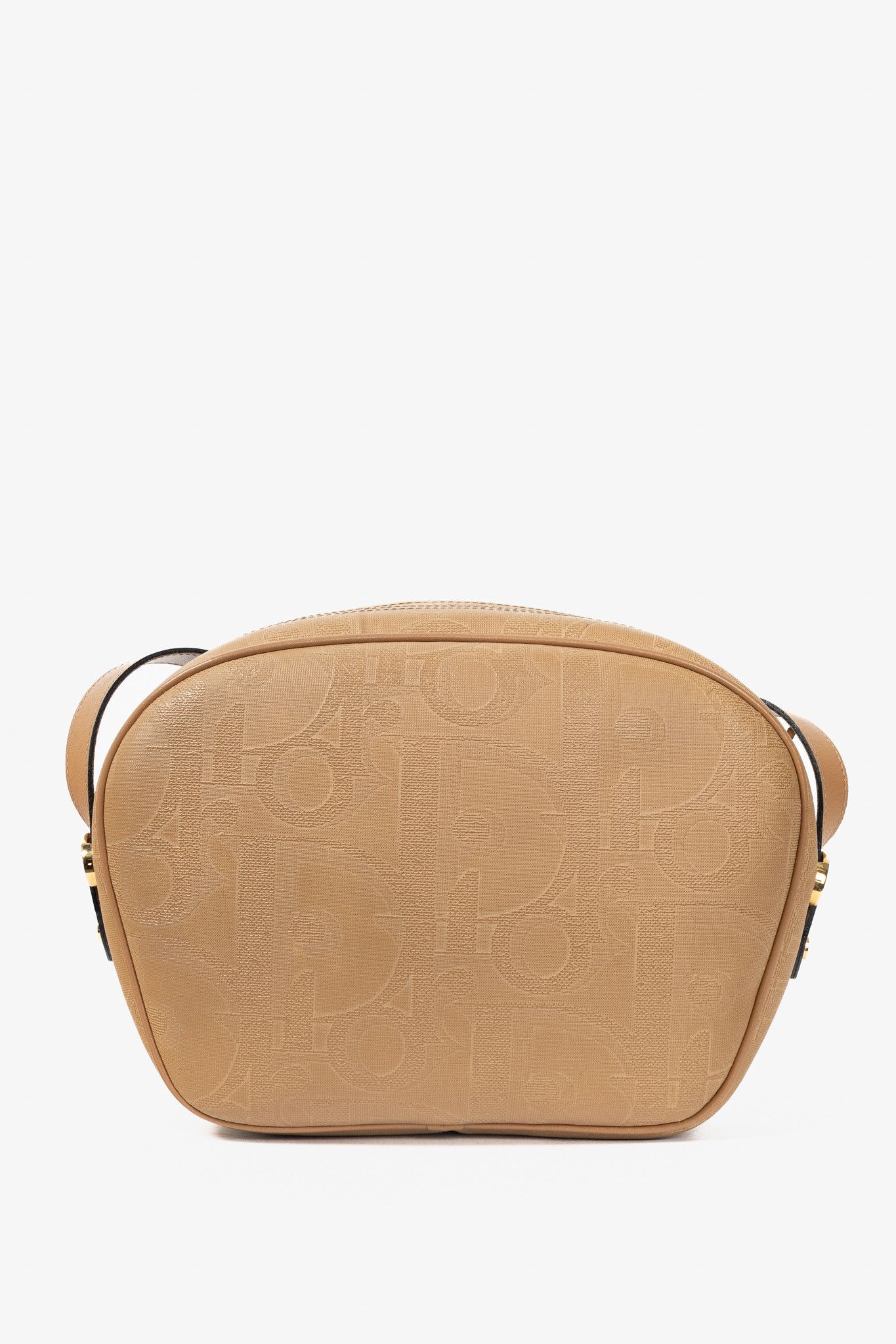 Dior Christian Dior Camel Trotter Leather-Trim Shoulder Bag Size ONE SIZE - 4 Thumbnail