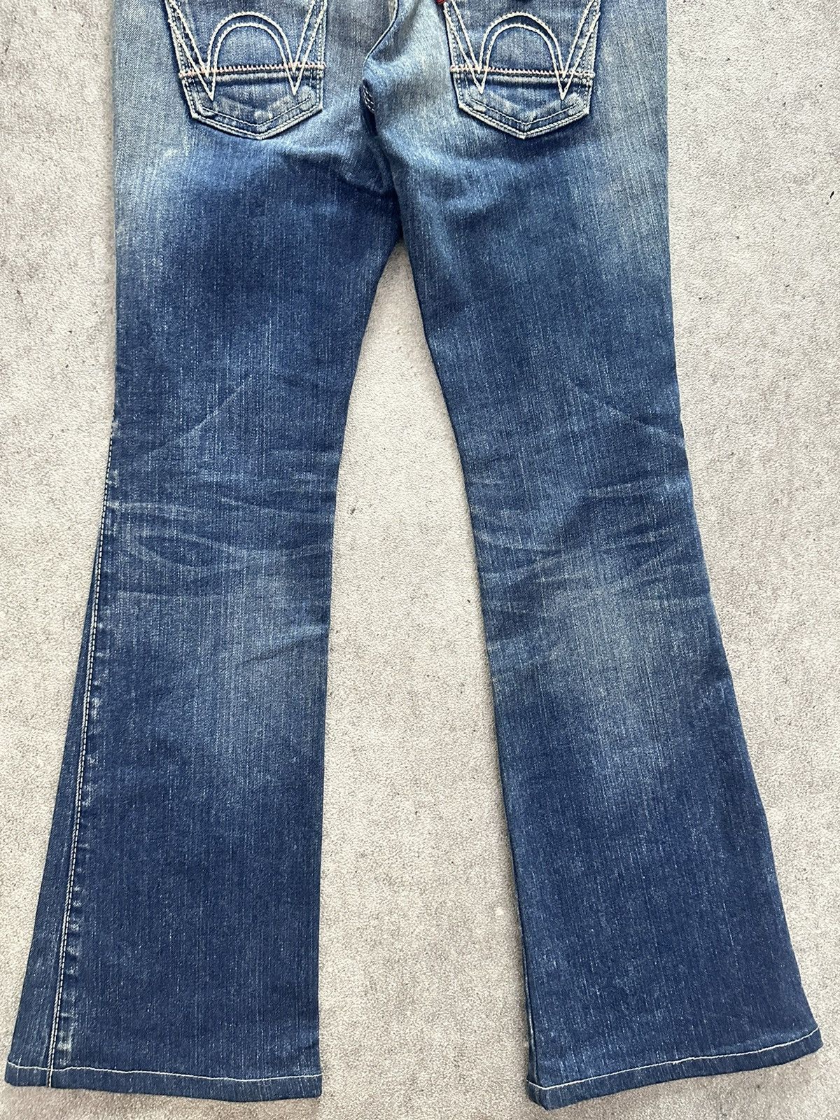 Tornado Mart 90s Vintage Edwin Flared Bootcut Washed Denim Jeans Size US 28 / EU 44 - 7 Thumbnail