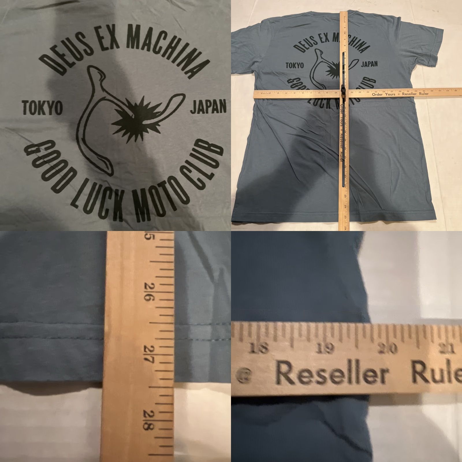 Deus Ex Machina VINTAGE Deus ex Machina LA Shirt T-Shirt Men L Green Crew Neck Short Sleeve Regular Logo Surfer Biker Limited Edition All Seasons Size US L / EU 52-54 / 3 - 8 Thumbnail