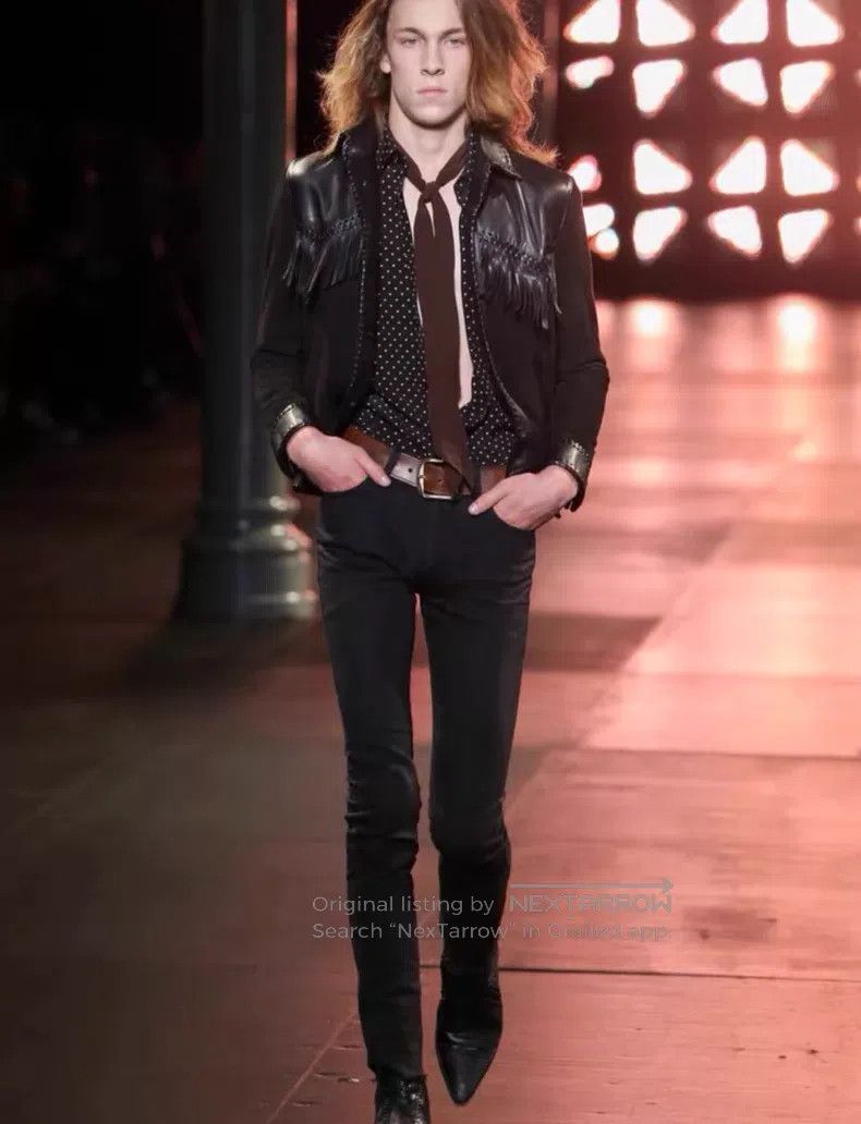 Saint Laurent Paris Saint Laurent Paris Star Silk Men's Shirt i Size US S / EU 44-46 / 1 - 3 Thumbnail