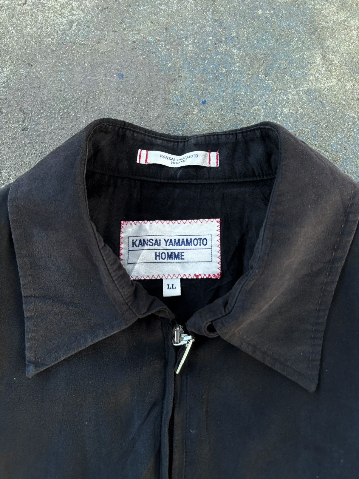 Kansai Yamamoto Faded Black Vintage Zip Jacket Size US L / EU 52-54 / 3 - 5 Thumbnail