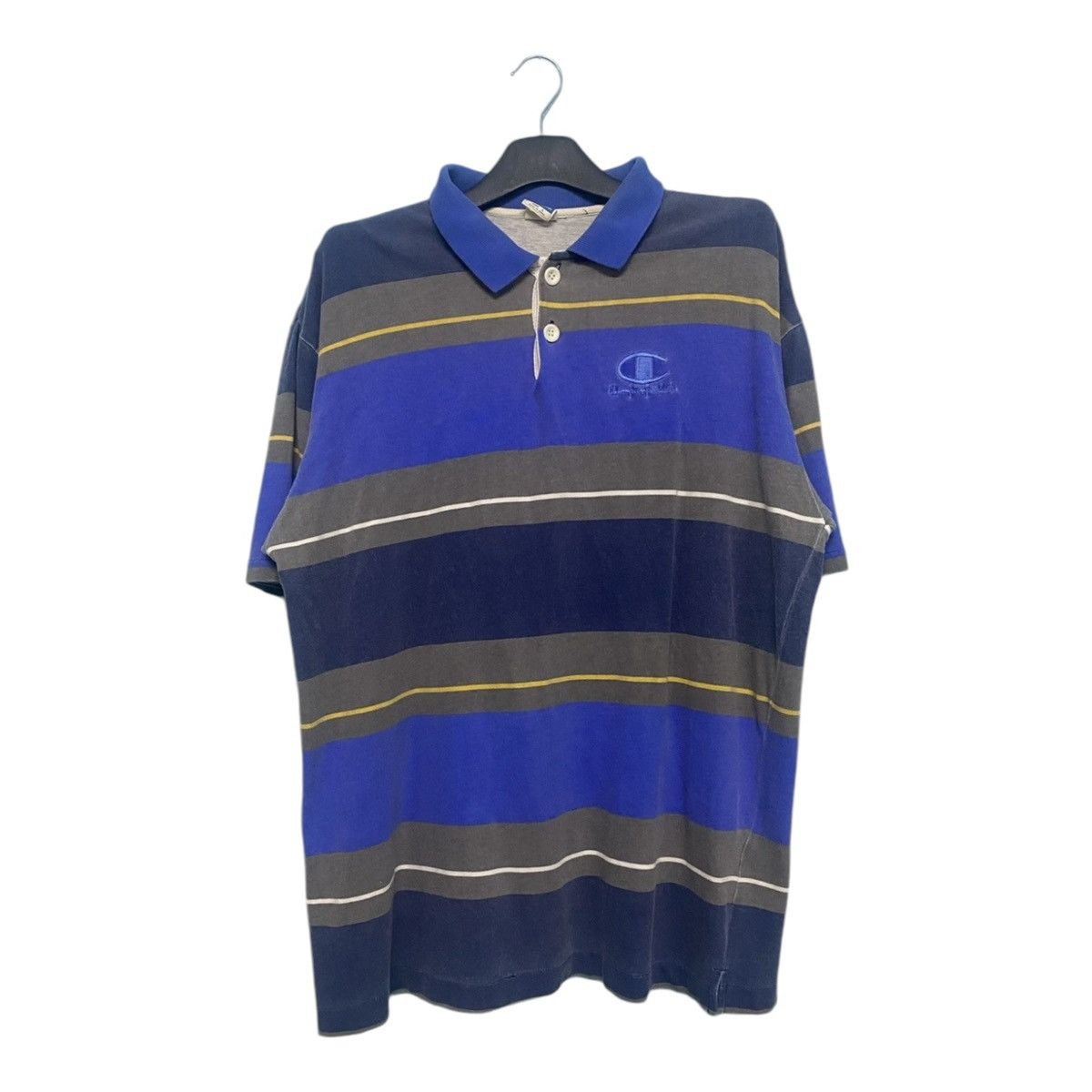 Champion 💥VINTAGE💥90s POLO RUGBY CHAMPION STRIPE EMBROID LOGO Size US L / EU 52-54 / 3 - 1 Thumbnail