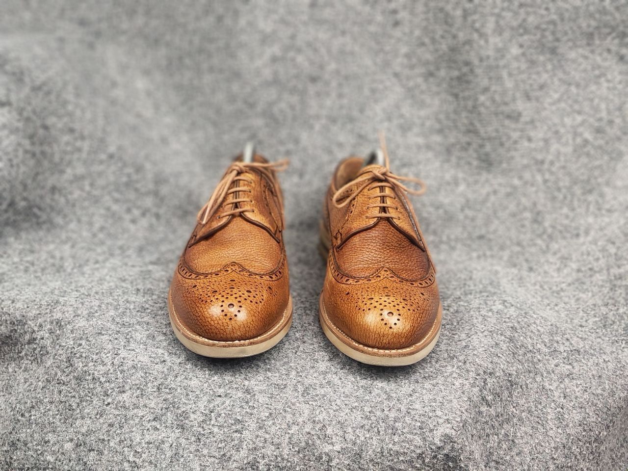 Berwick 1707 Berwick 1707 grainy leather Lace Up Brogue shoes Spain Made Size US 10.5 / EU 43-44 - 5 Thumbnail