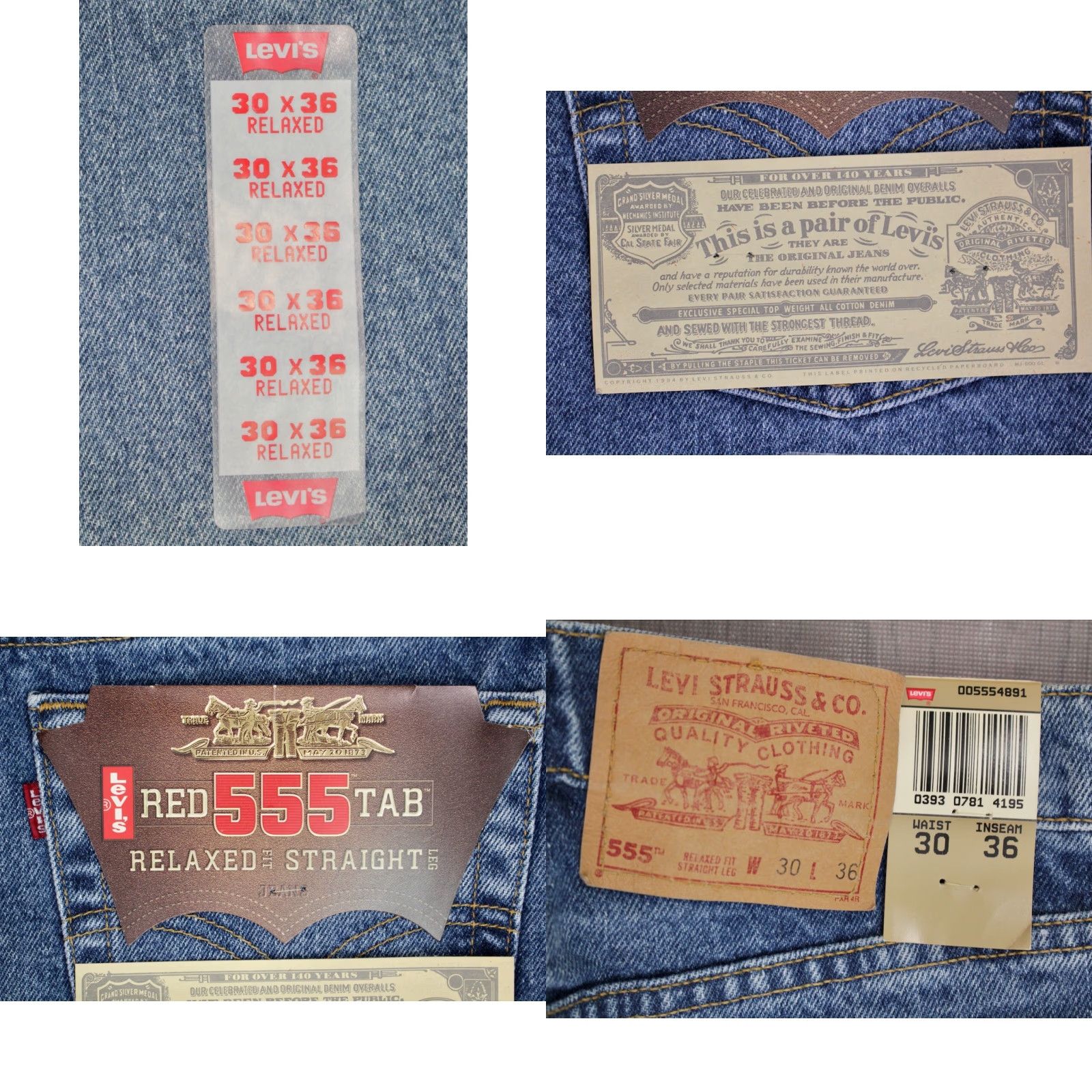 Levi's VINTAGE Levi's 555 Jeans Shirt? Size US 30 / EU 46 - 8 Thumbnail