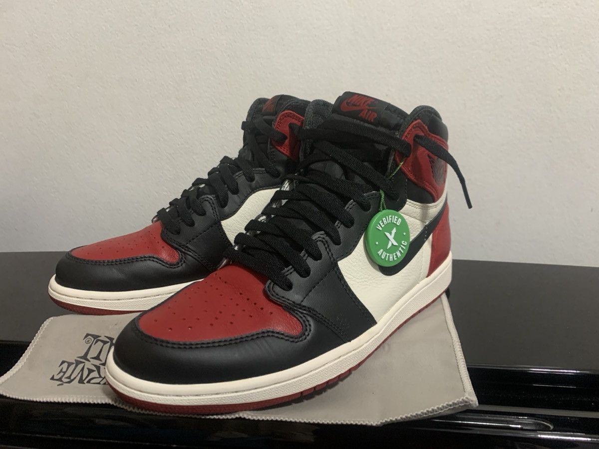 Jordan Brand × Nike AIR JORDAN 1 Retro High OG Bred Size US 10.5 / EU 43-44 - 2 Thumbnail