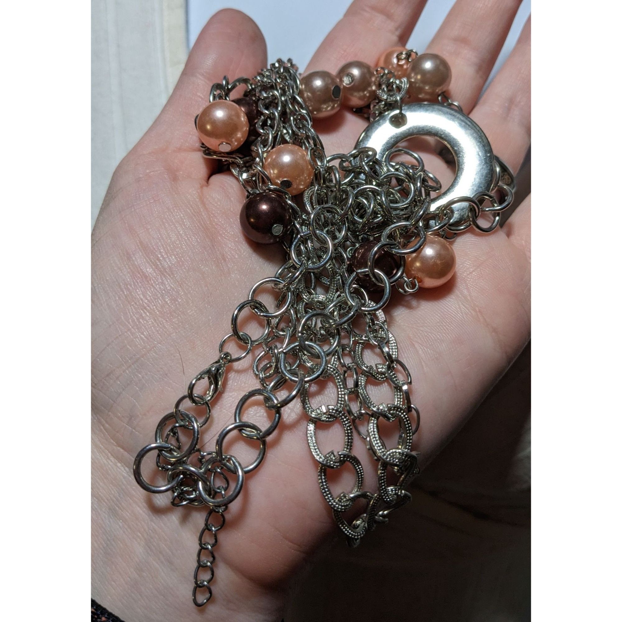Other Multilayer Chain Pearl Fringe Necklace Size ONE SIZE - 3 Thumbnail