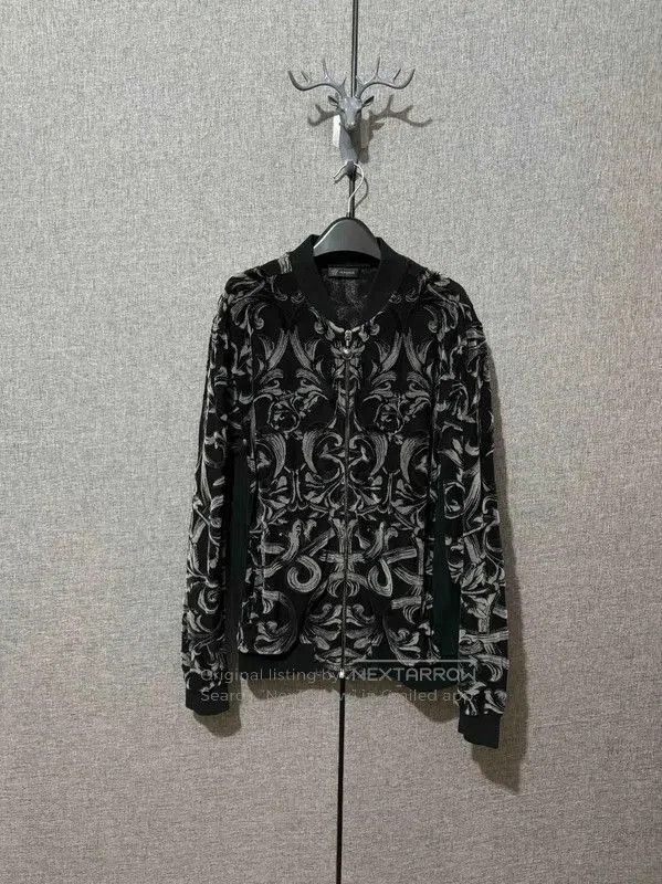 Versace Versace Black Embroidered Logo Men's Outerwear . Size US S / EU 44-46 / 1 - 1 Thumbnail