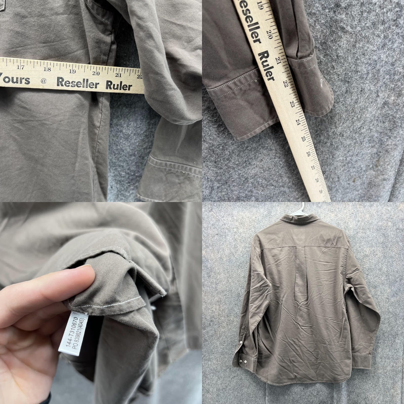 Tommy Bahama Tommy Bahama Shirt Men Medium Beige Silk Cotton Button-Down Casual Dresswear 42 Chest Regular Long Sleeve Size US M / EU 48-50 / 2 - 8 Thumbnail