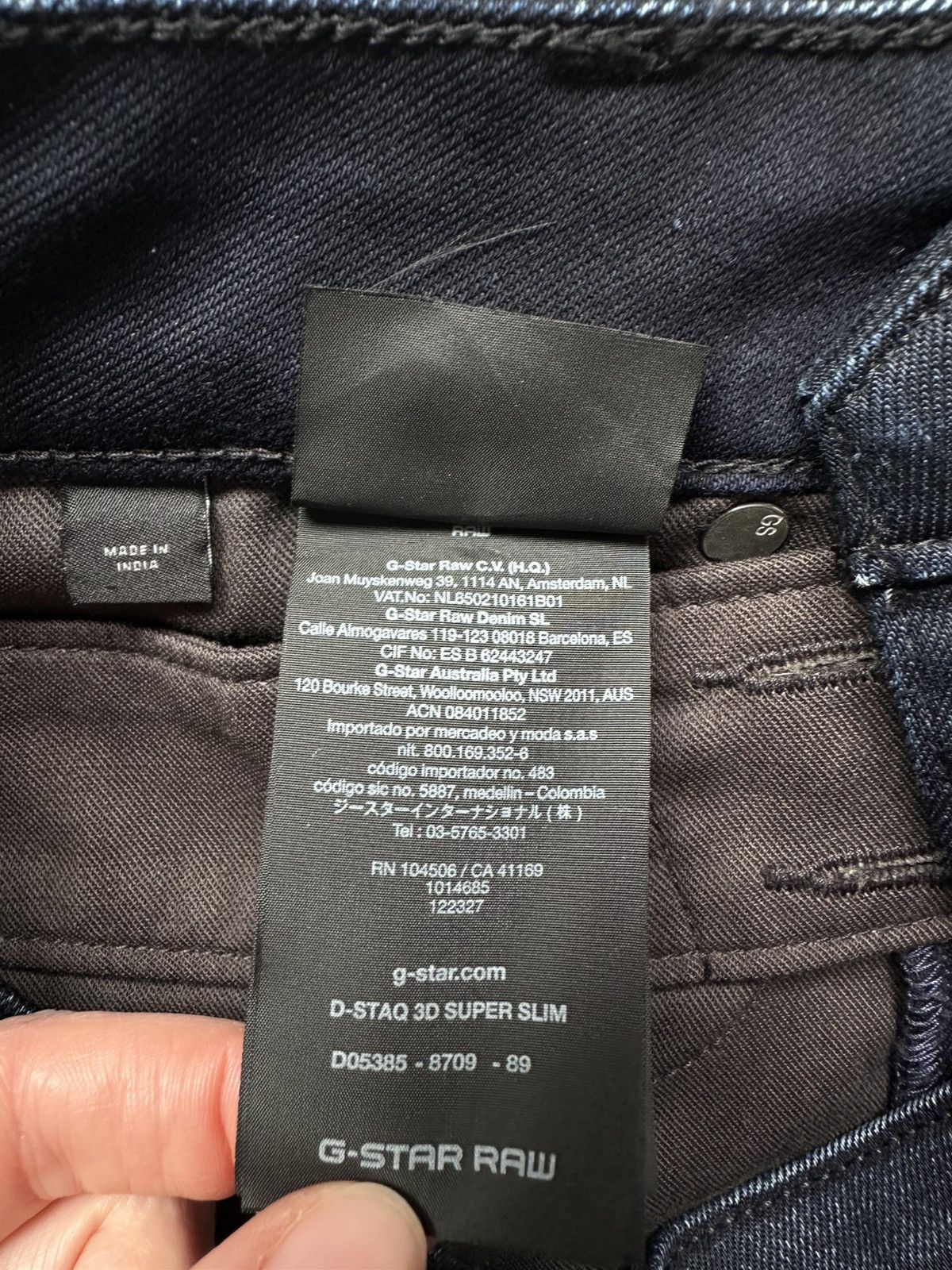 G-Star G-star Raw D-staq 3D Super Slim Jeans Size US 28 / EU 44 - 13 Thumbnail