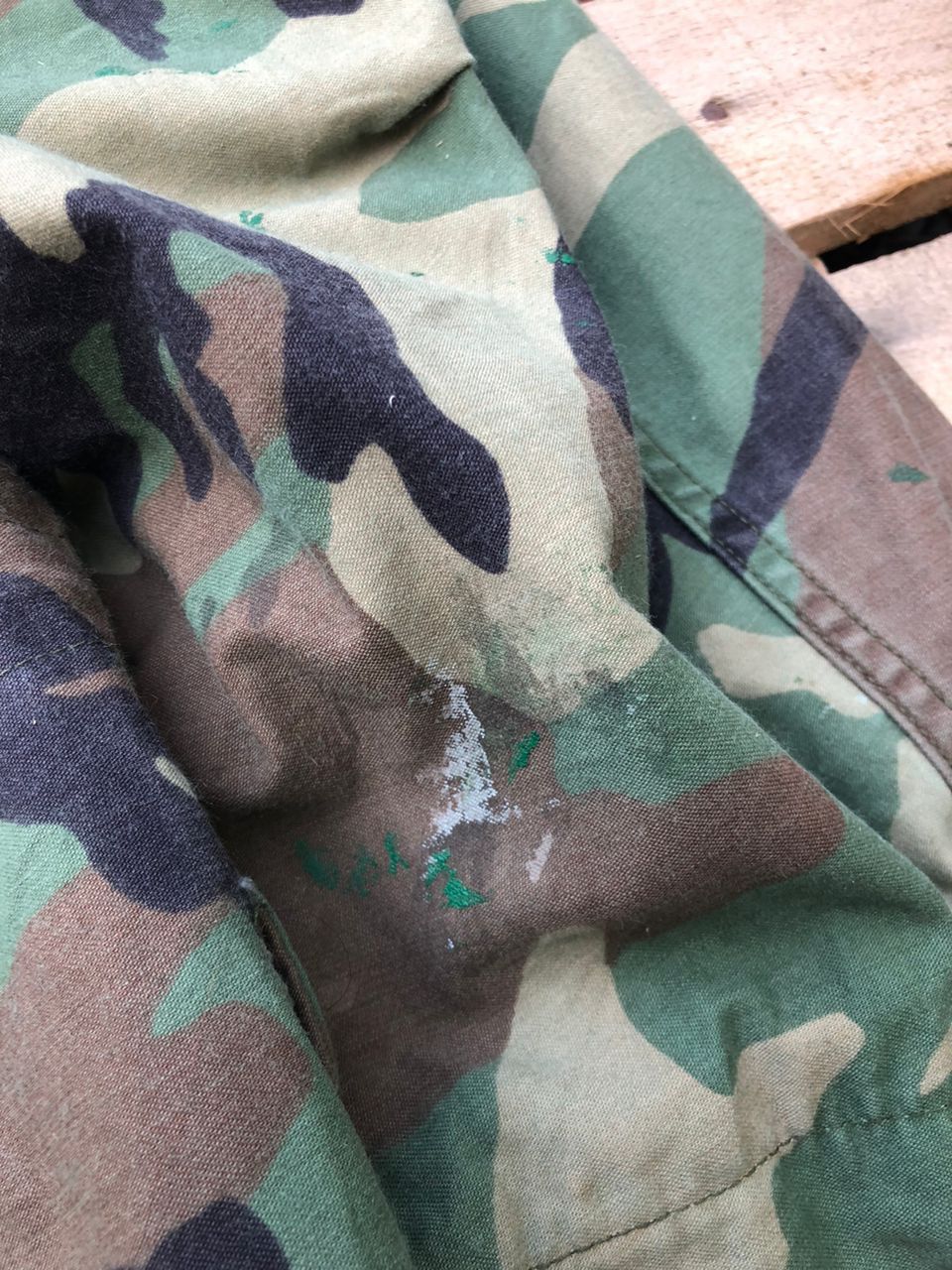 Vintage Vintage 80s Military Woodland Camo Parka Jacket Size US L / EU 52-54 / 3 - 8 Thumbnail