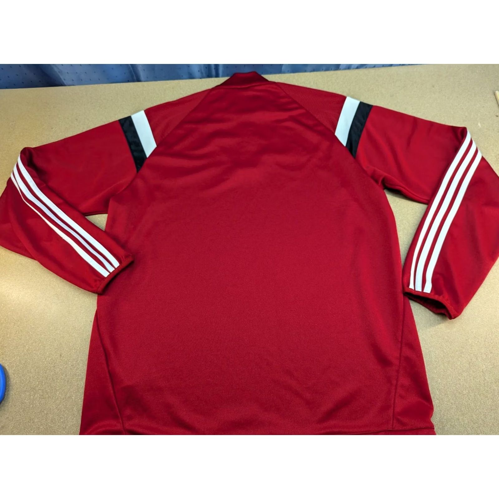 Adidas adidas West Bromwich Albion Training Top 1/4 Zip Football Long Sleeve L Red Mens Shirt Jersey 2014-2015 100% Polyester Size US L / EU 52-54 / 3 - 2 Thumbnail
