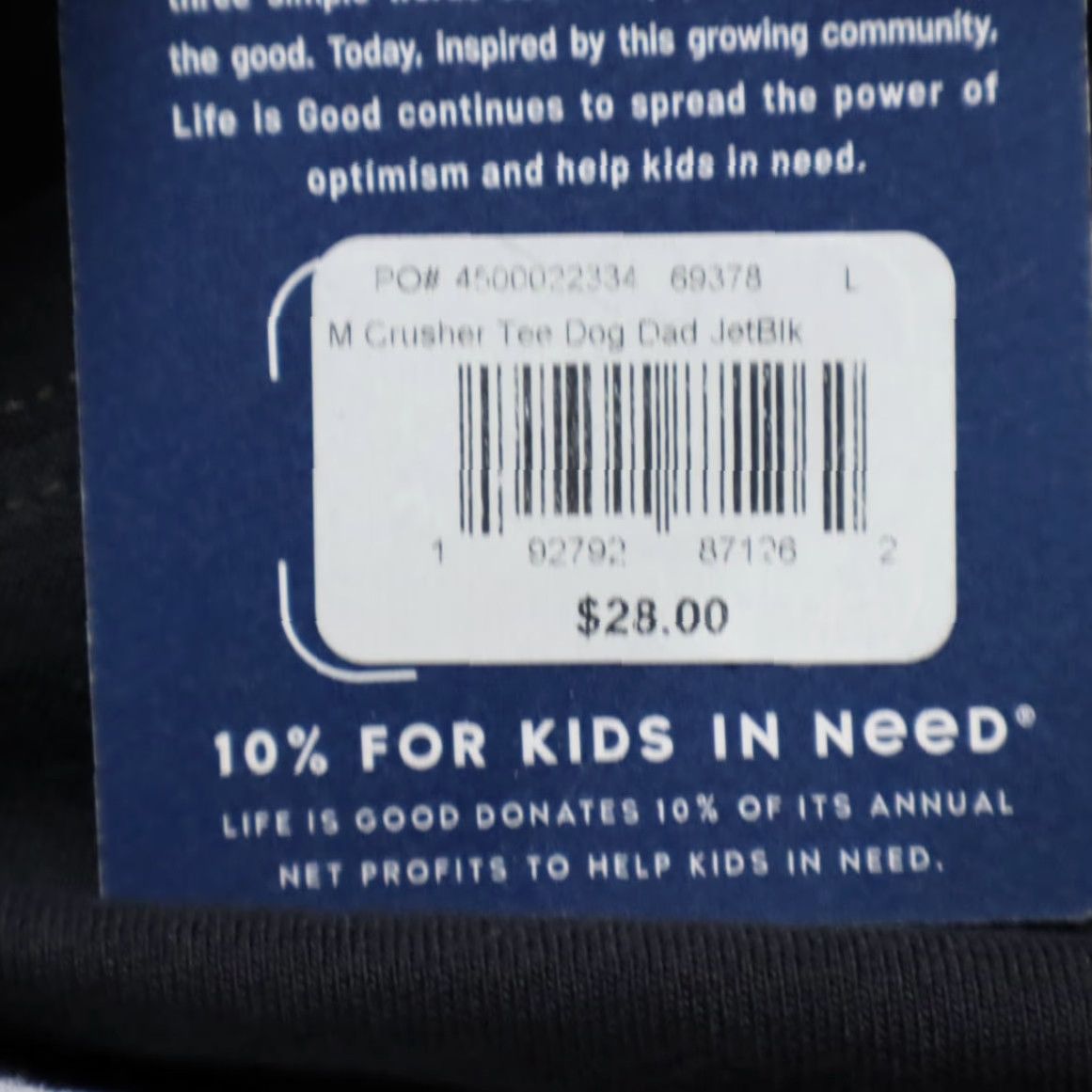 Life is Good Life is Good Dog Dad Navy Shirt Men L Size US L / EU 52-54 / 3 - 6 Thumbnail