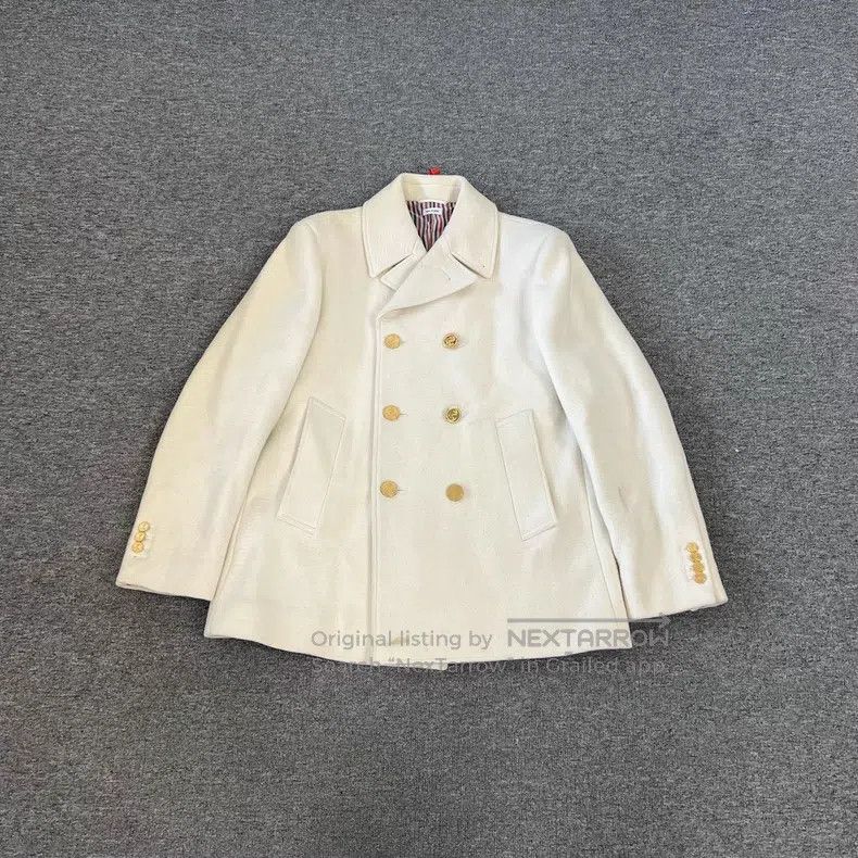 Thom Browne Thom Browne Double-Breasted Wool Coat Size US S / EU 44-46 / 1 - 1 Thumbnail