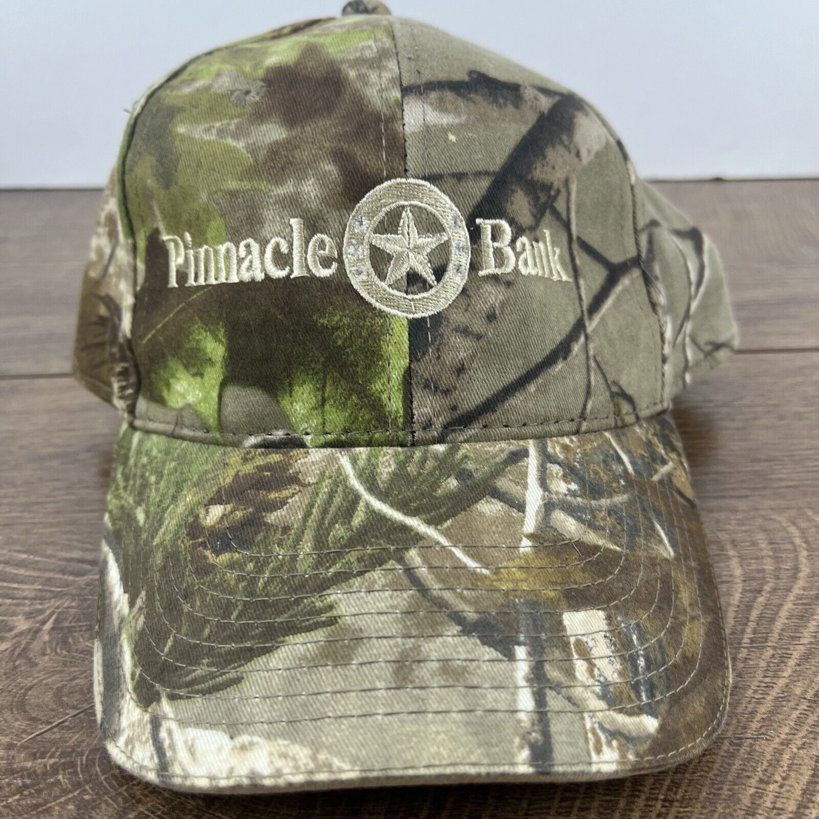 Other Pinnacle Bank Hat Adjustable Hat Camo Adjustable Hat Green A Size ONE SIZE - 5 Thumbnail