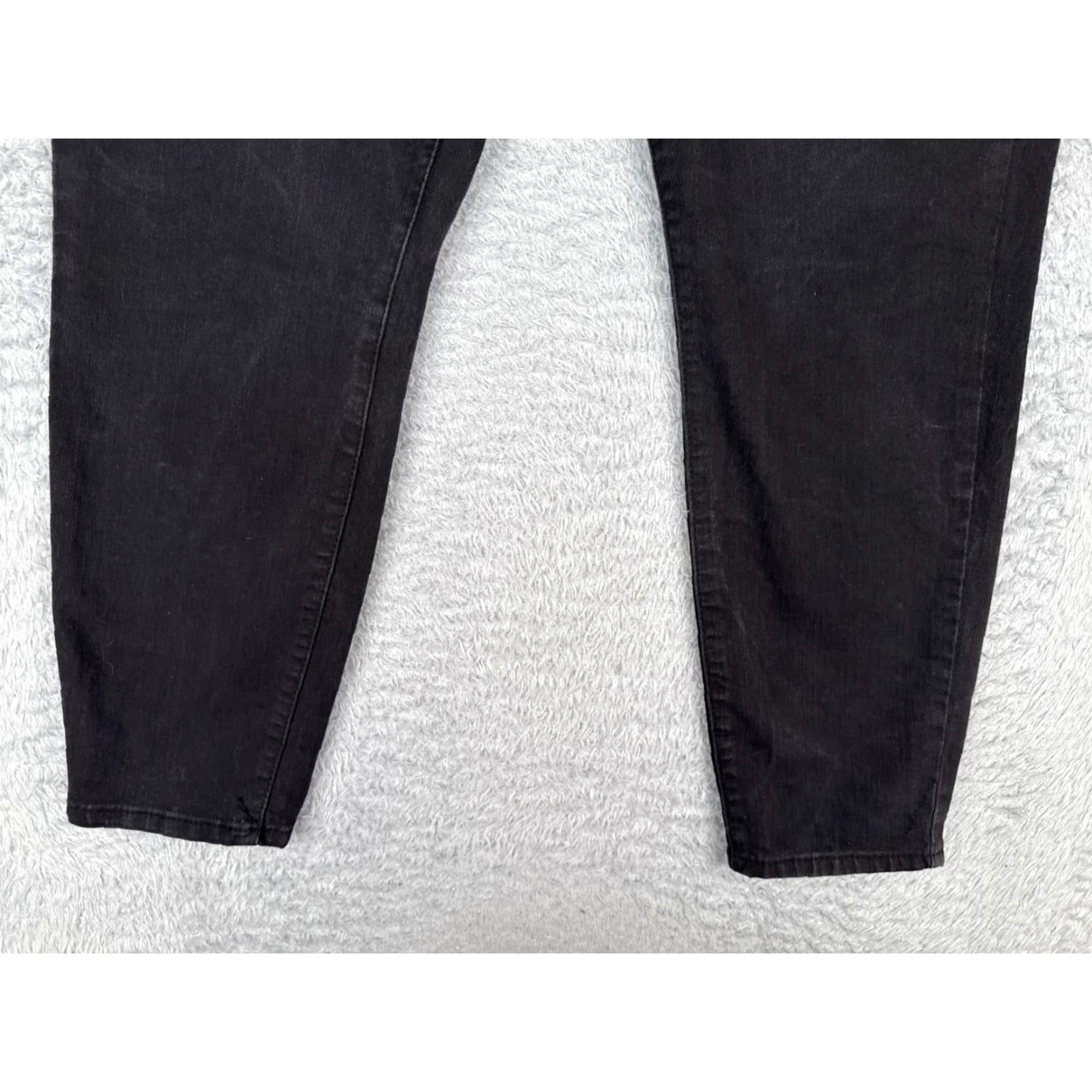 Vintage Wallflower Jeans Wallflower Jeans Black Denim 11 Juniors High Rise Stretch 5-Pocket Design Cotton Blend Womens Jeans Hip-Length Tapered Size 32" / US 10 / IT 46 - 2 Thumbnail