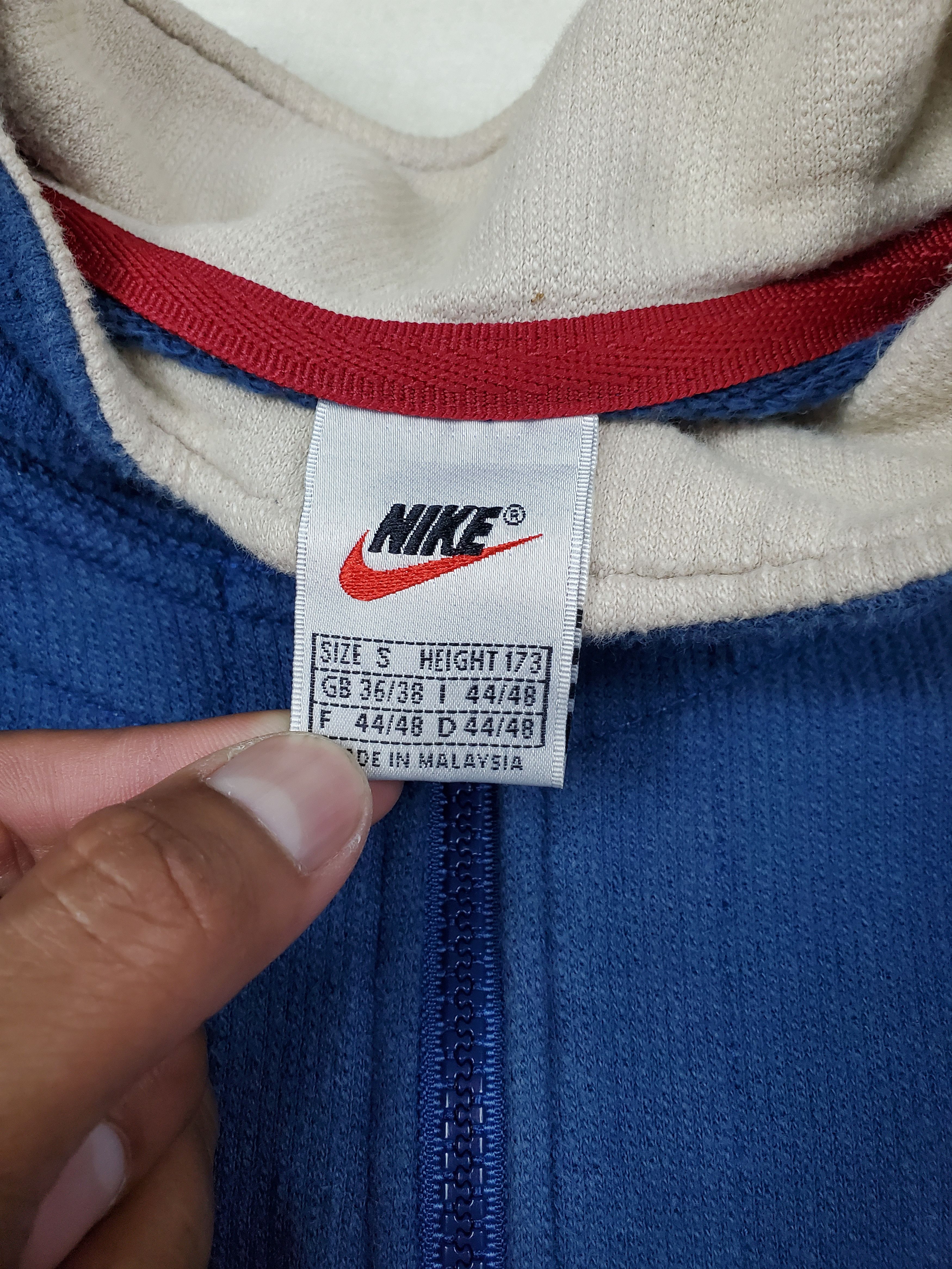 Nike × Vintage 🔥Vintage Nike 2 Colour Full Zipper Streetwear🔥 Size US M / EU 48-50 / 2 - 9 Thumbnail
