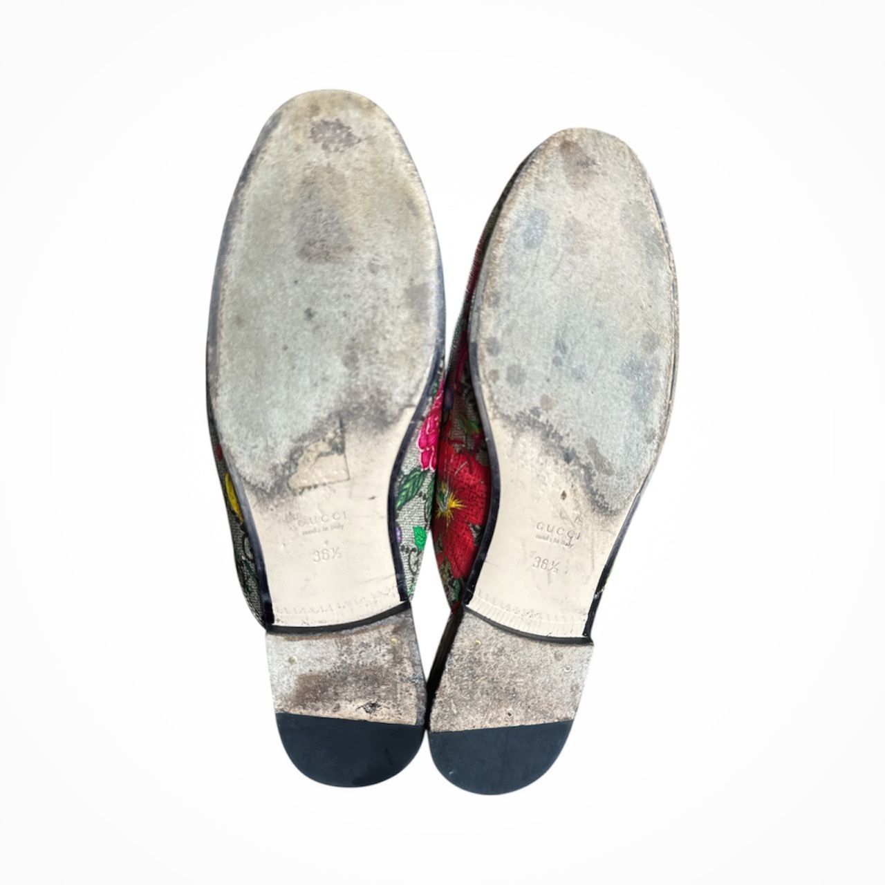 Gucci GUCCI Princetown GG Horsebit Flora Loafer Mule EU 36.5 US 6. Size US 6.5 / IT 36.5 - 9 Thumbnail