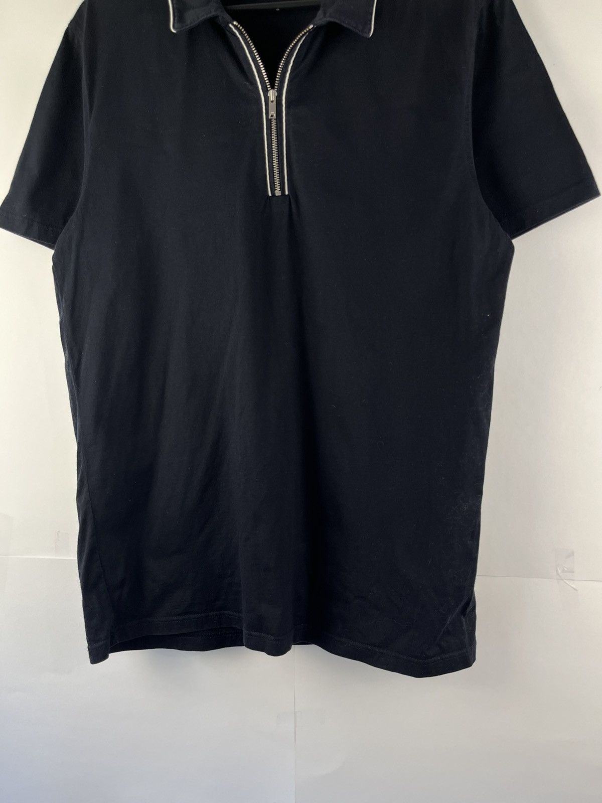 Reiss Reiss Nathan Solid Cotton 1/4 Zip Polo Shirt Size US M / EU 48-50 / 2 - 4 Thumbnail