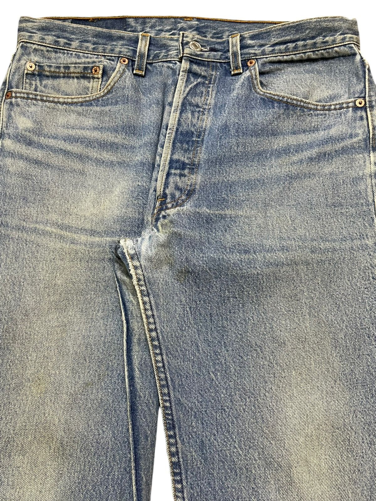 Levi's Vintage 90s Usa Levis 501 Blue Wash Style Jeans Size US 32 / EU 48 - 4 Thumbnail