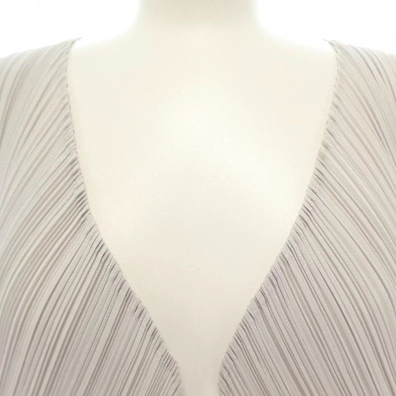 Issey Miyake Issey Miyake size:2 A long grey pleated cardigan Size XS / US 0-2 / IT 36-38 - 3 Thumbnail