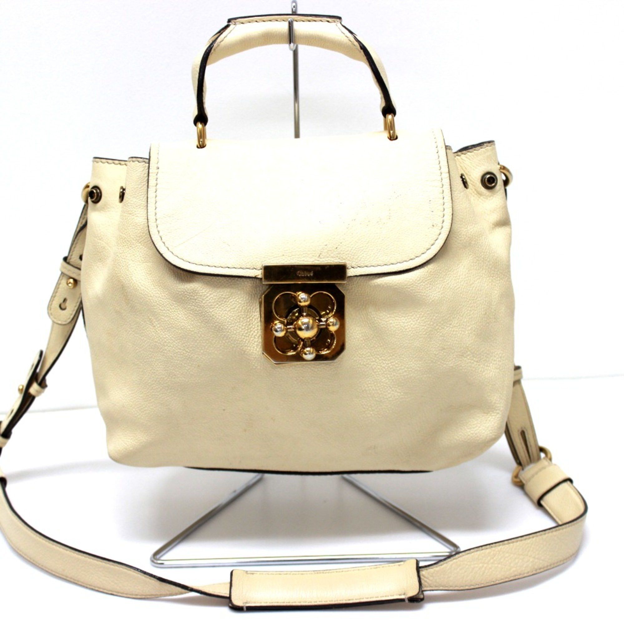 Chloe Chloe Bag 2WAY Hand Bag Shoulder Bag Beige Light Beige Size ONE SIZE - 1 Thumbnail