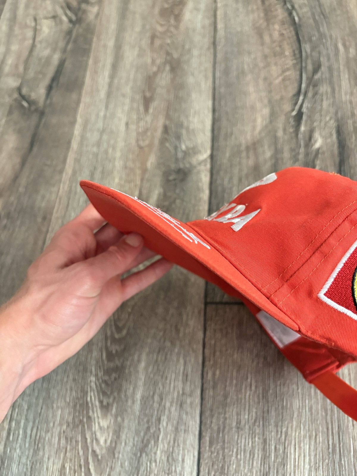 Formula 1 Vintage 90s Michael Schumacher Ferrari Racing Signed Hat Size ONE SIZE - 9 Thumbnail