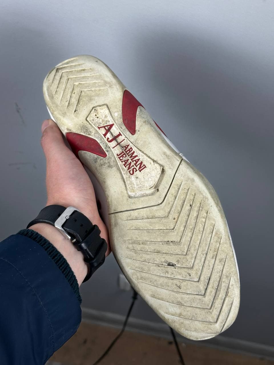 Armani Vintage Armani Jeans White Leather Speedcat Sneakers Size US 11 / EU 44 - 15 Thumbnail