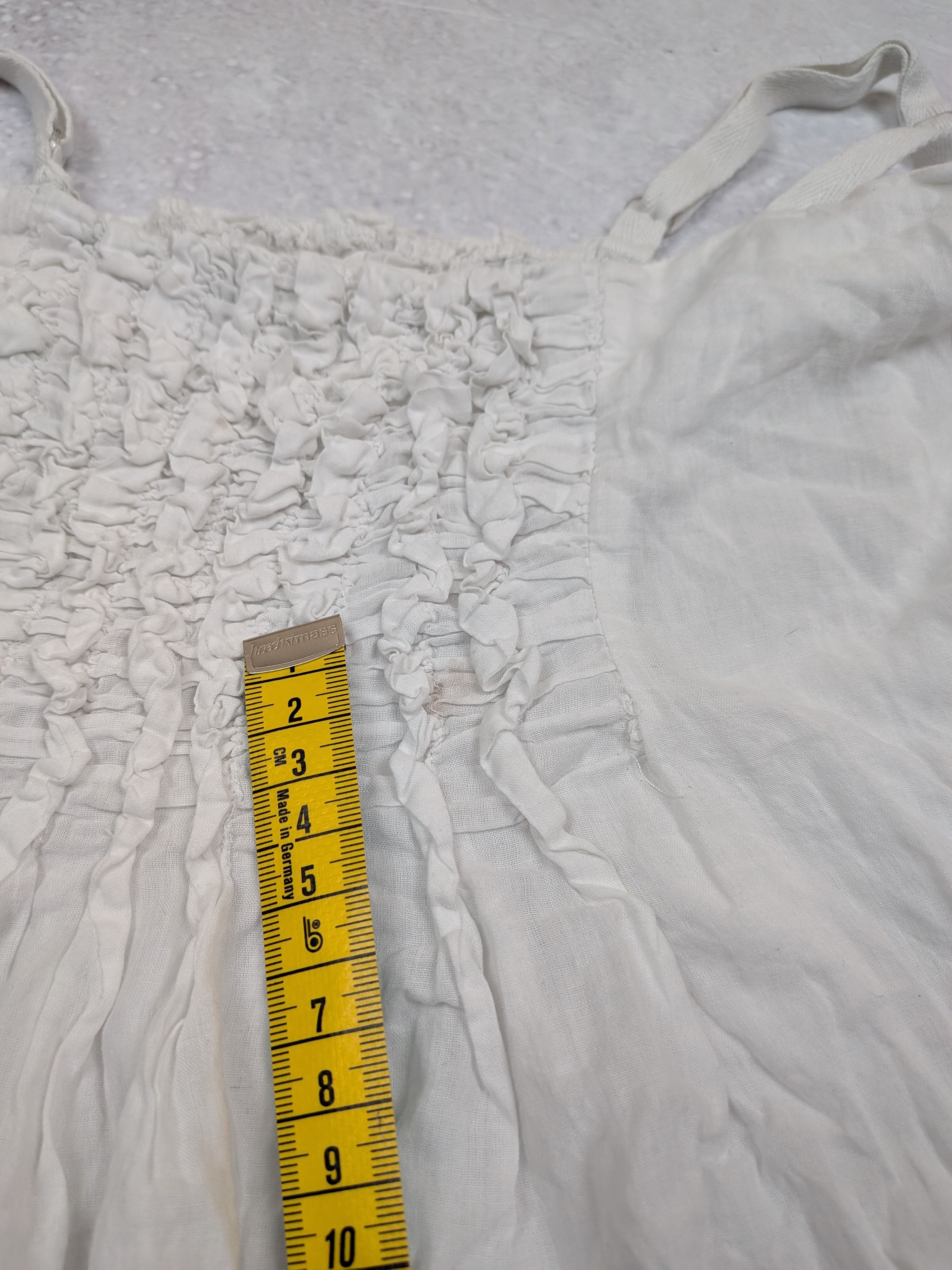 Other Boho Hippie Sundress White Vintage Y2K Size S / M Size M / US 6-8 / IT 42-44 - 6 Thumbnail