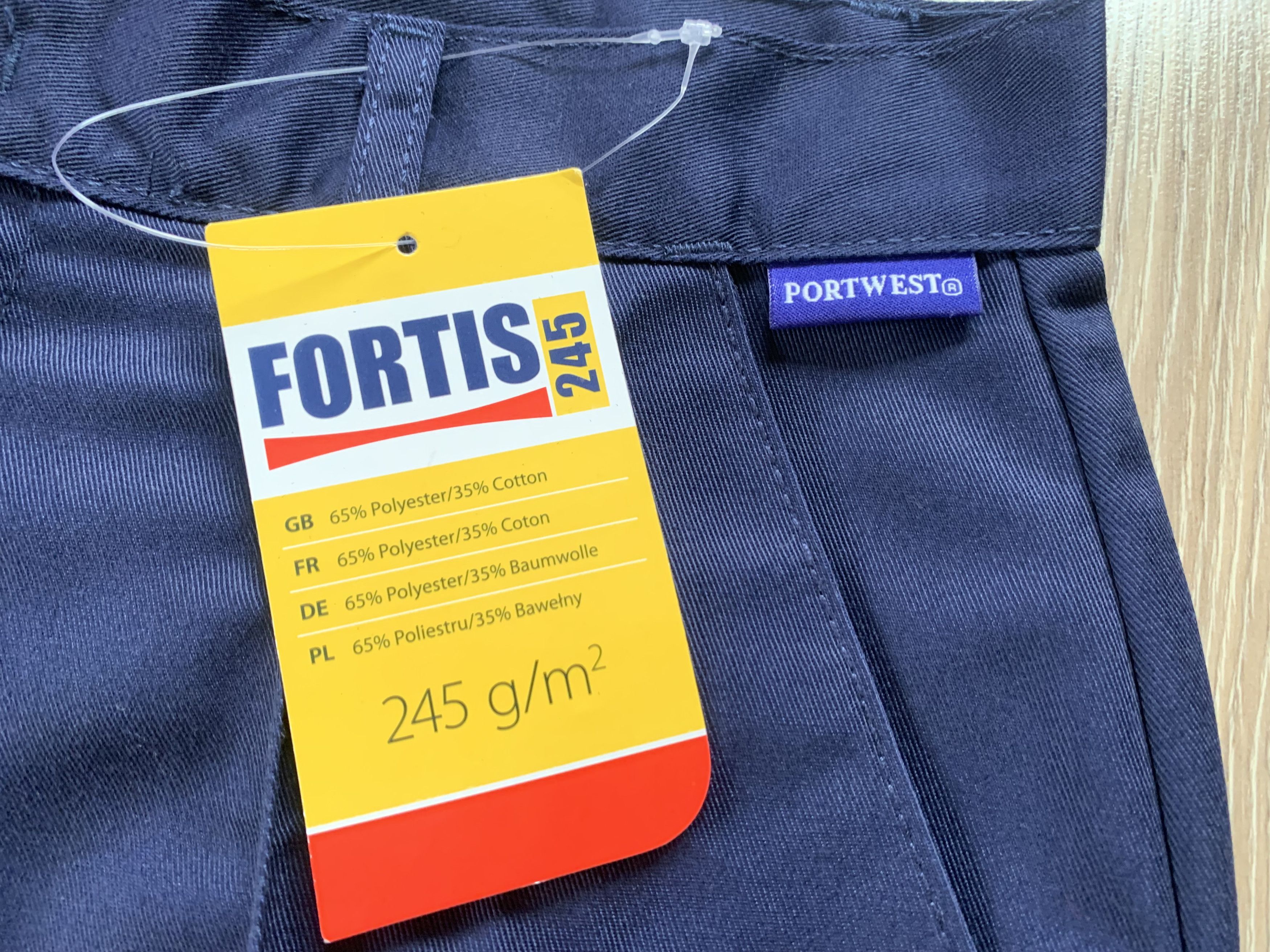 Other Portwest Fortis 245 Navy Work Trousers Size US 30 / EU 46 - 6 Thumbnail