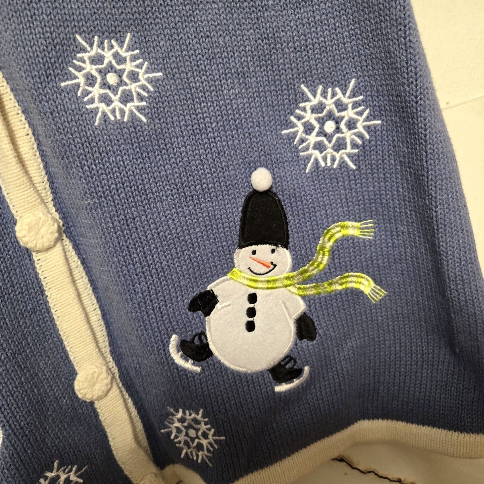Vintage VINTAGE Holiday Editions Winter Womens Vest XL Blue Snow Penguins NWT Sleeveless Knitted Christmas Style Sweater NWT Womens (adjusted for accuracy) Size XL / US 12-14 / IT 48-50 - 5 Thumbnail