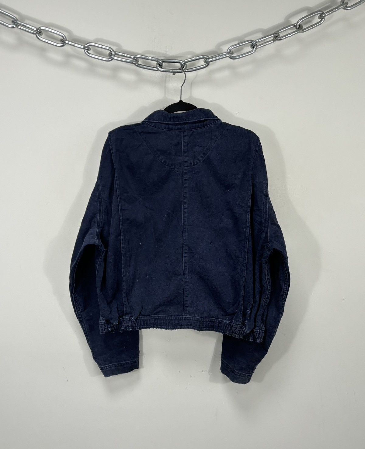 Carhartt Vintage Carhartt FR Navy Blue Workwear Boxy Cropped Jacket Size US L / EU 52-54 / 3 - 17 Thumbnail